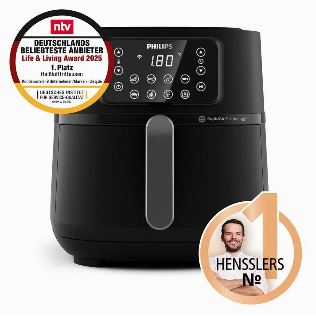 Philips Airfryer XXL HD9285, 7,2 l, 2000 W, vielseitig & smart 3