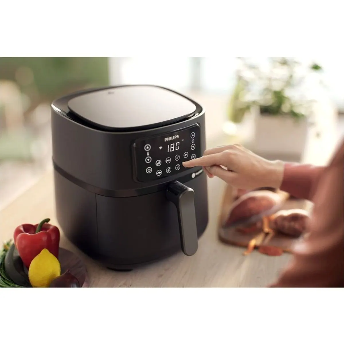 Philips Heißluftfritteuse HD9285/93, 2000 W, 7,2 l Korb, 16 Kochfunktionen 3