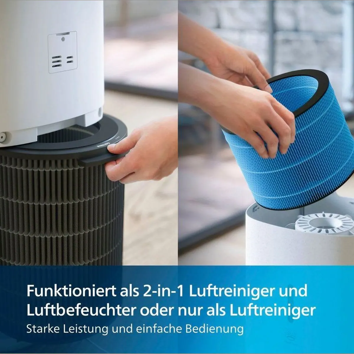 Philips AC3737/10 Kombigerät, Luftreinigung und -befeuchtung für große Räume 2