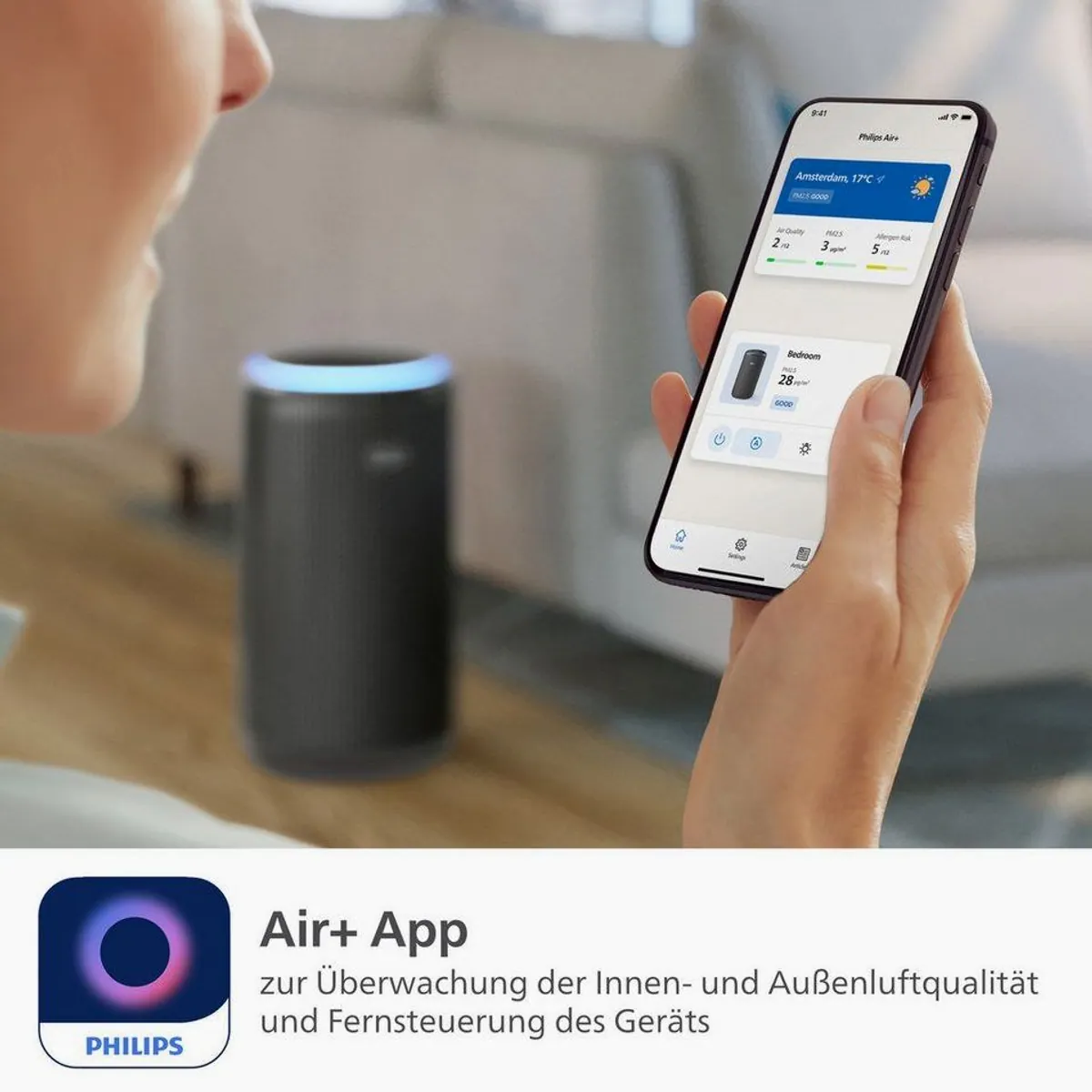Philips AC4221/11 PureProtect Pro Luftreiniger, 600 m³/h, 4-Schichten-HEPA, leise 2