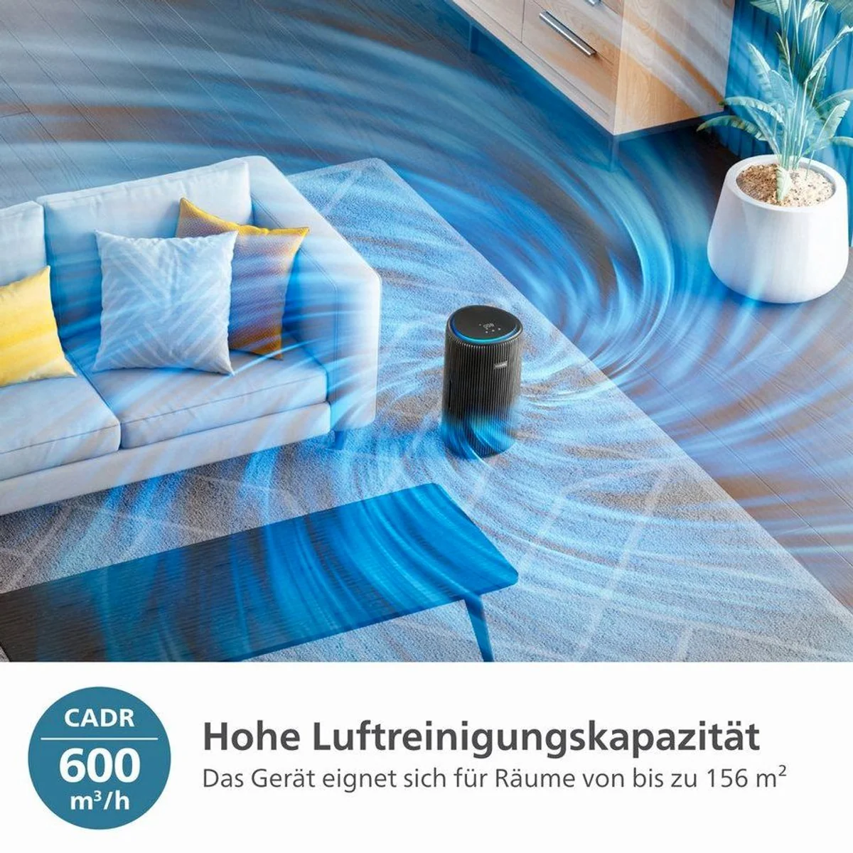 Philips AC4221/11 PureProtect Pro Luftreiniger, 600 m³/h, 4-Schichten-HEPA, leise 3