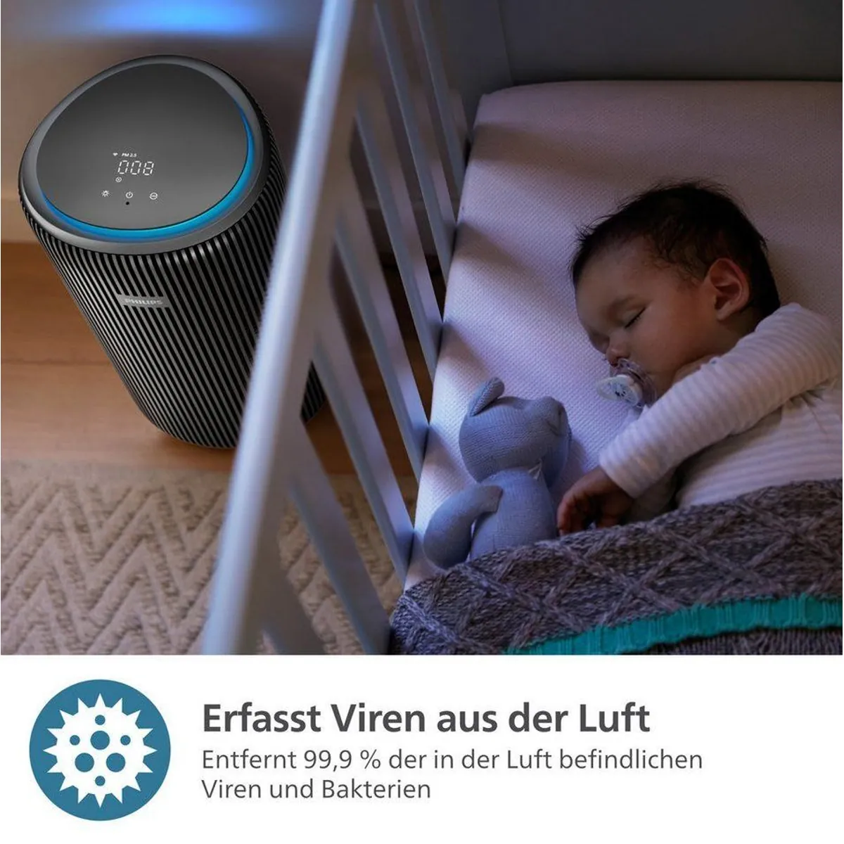 Philips AC4221/11 PureProtect Pro Luftreiniger, 600 m³/h, 4-Schichten-HEPA, leise 5