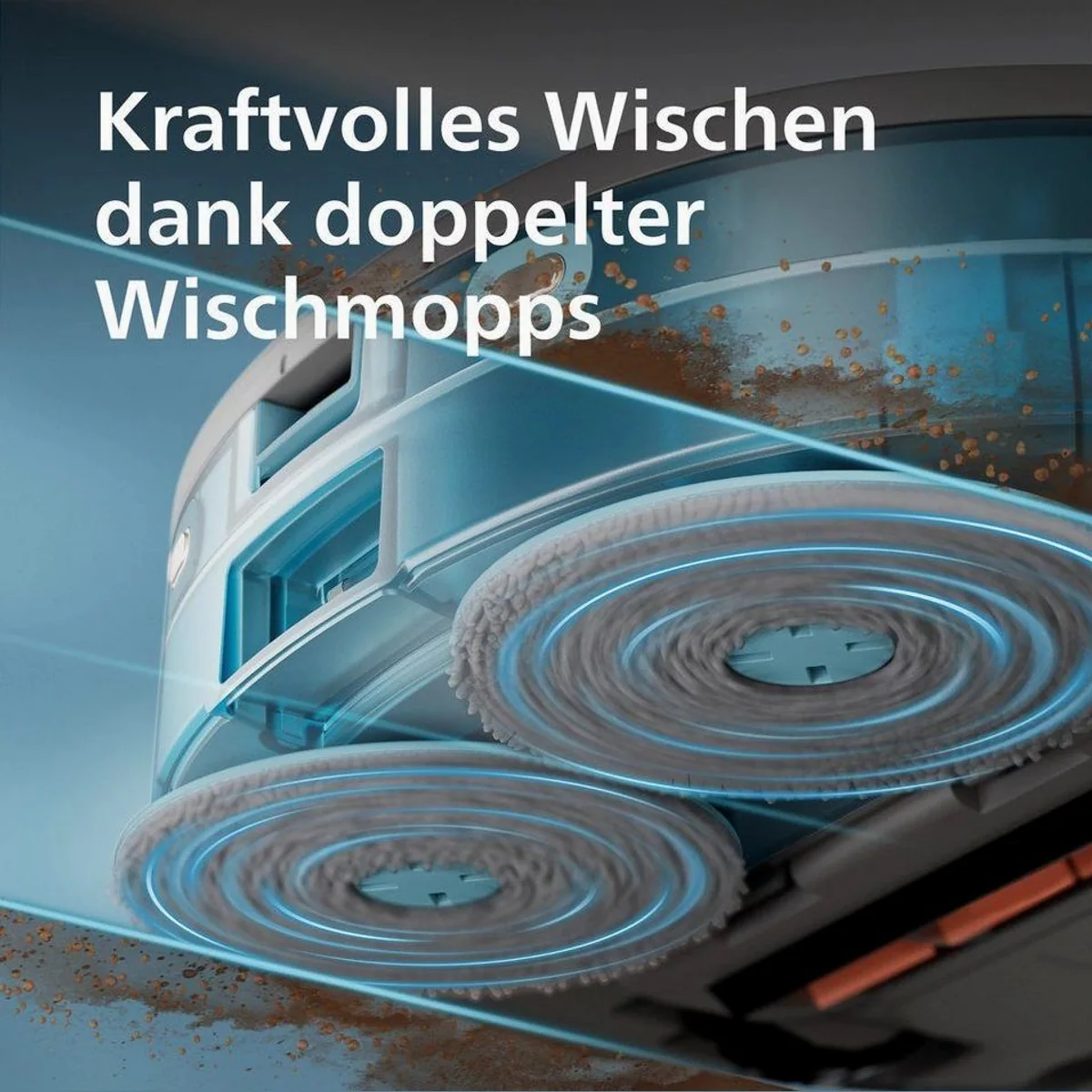 Philips Saugroboter XU5100/10, 10.000 Pa Saugkraft, LDS-Navigation, Wischfunktion 4