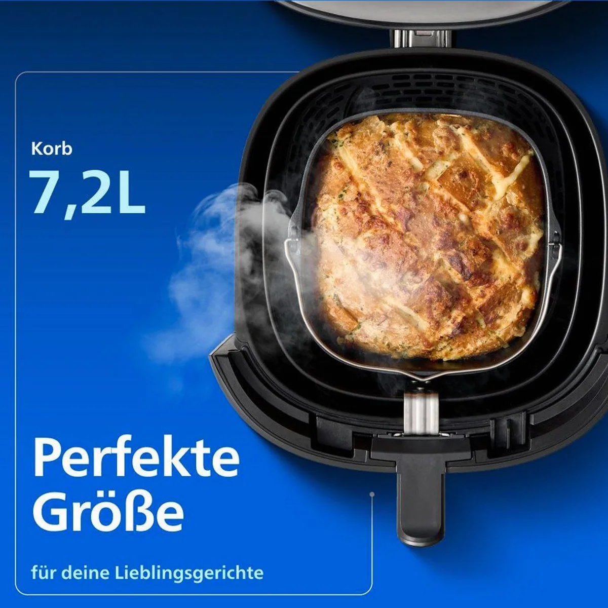Philips Heißluftfritteuse NA547/07, Dampfgarfunktion, 7,2L Kapazität, 2000 W — vielseitig, effizient, leicht zu reinigen 3