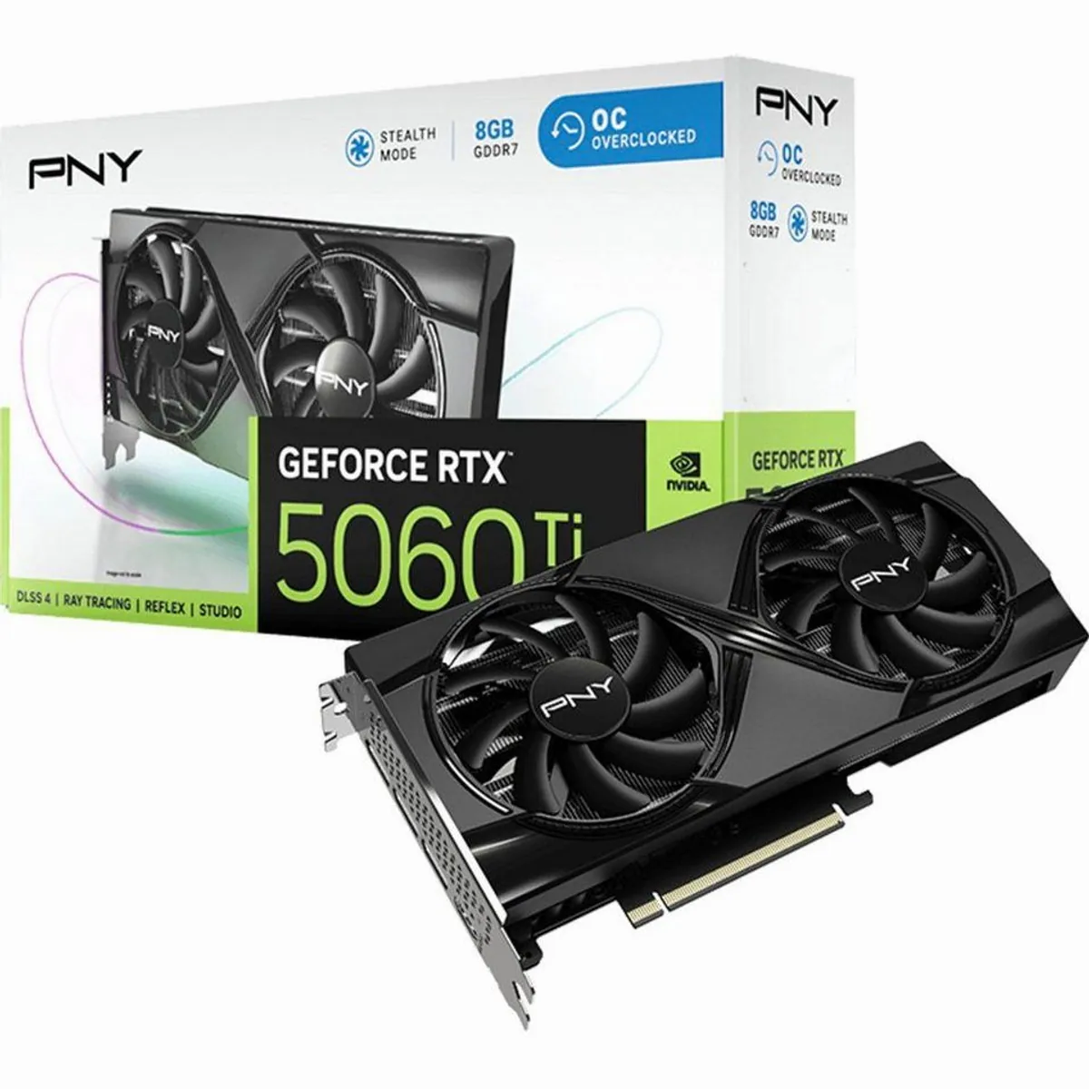 PNY GeForce RTX 5060 Ti 8GB, hohe Gaming-Leistung, vielseitige Anschlussmöglichkeiten, DLSS 5