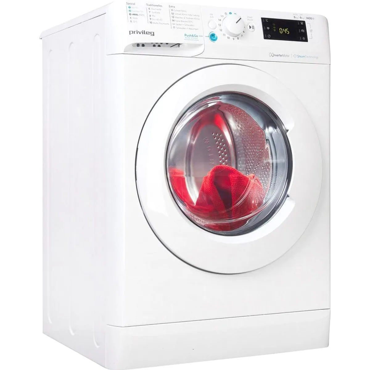 Privileg Waschtrockner PWWTV X 86H69, 8 kg Waschen, 6 kg Trocknen, Push&Go-Funktion