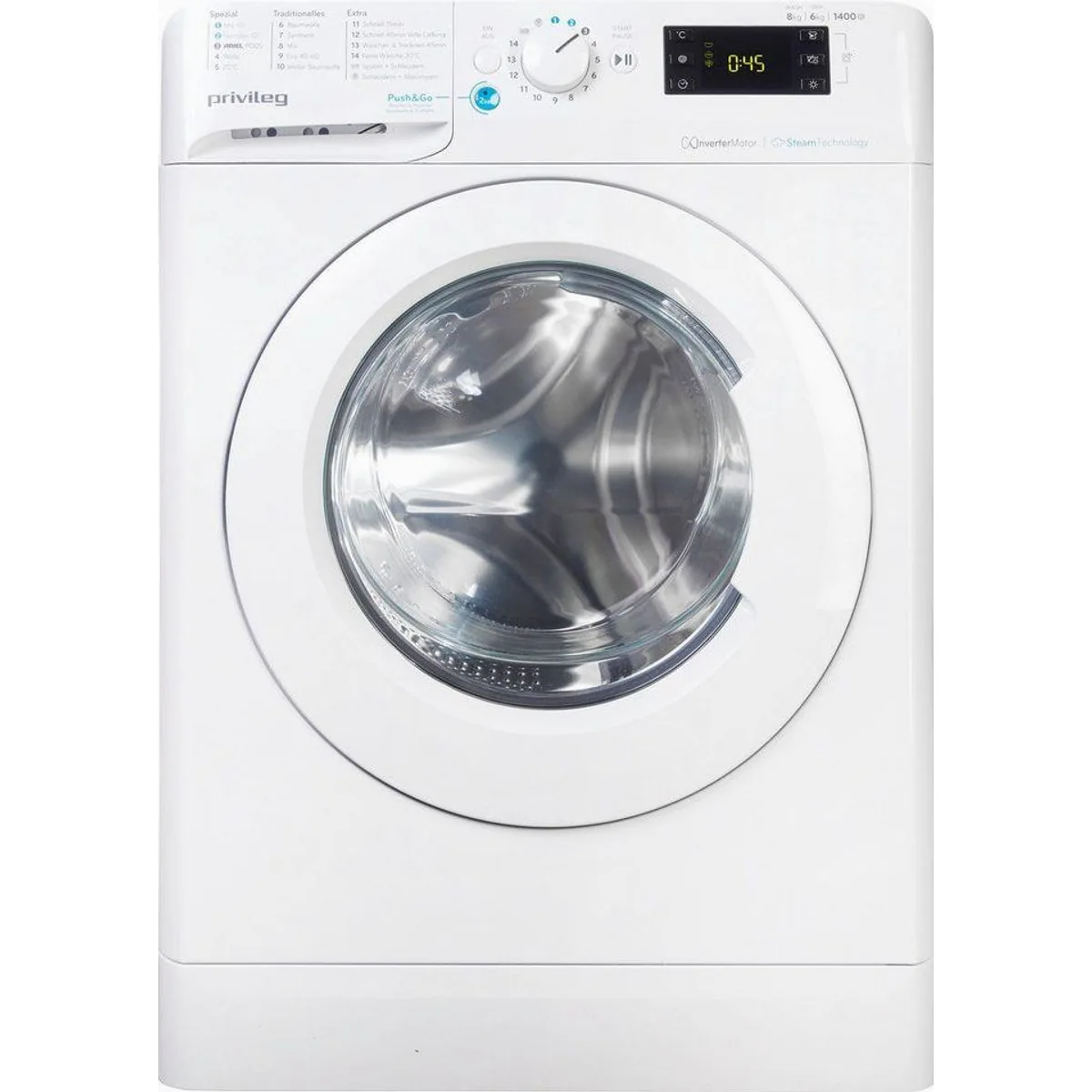 Privileg Waschtrockner PWWTV X 86H69, 8 kg Waschen, 6 kg Trocknen, Push&Go-Funktion 4