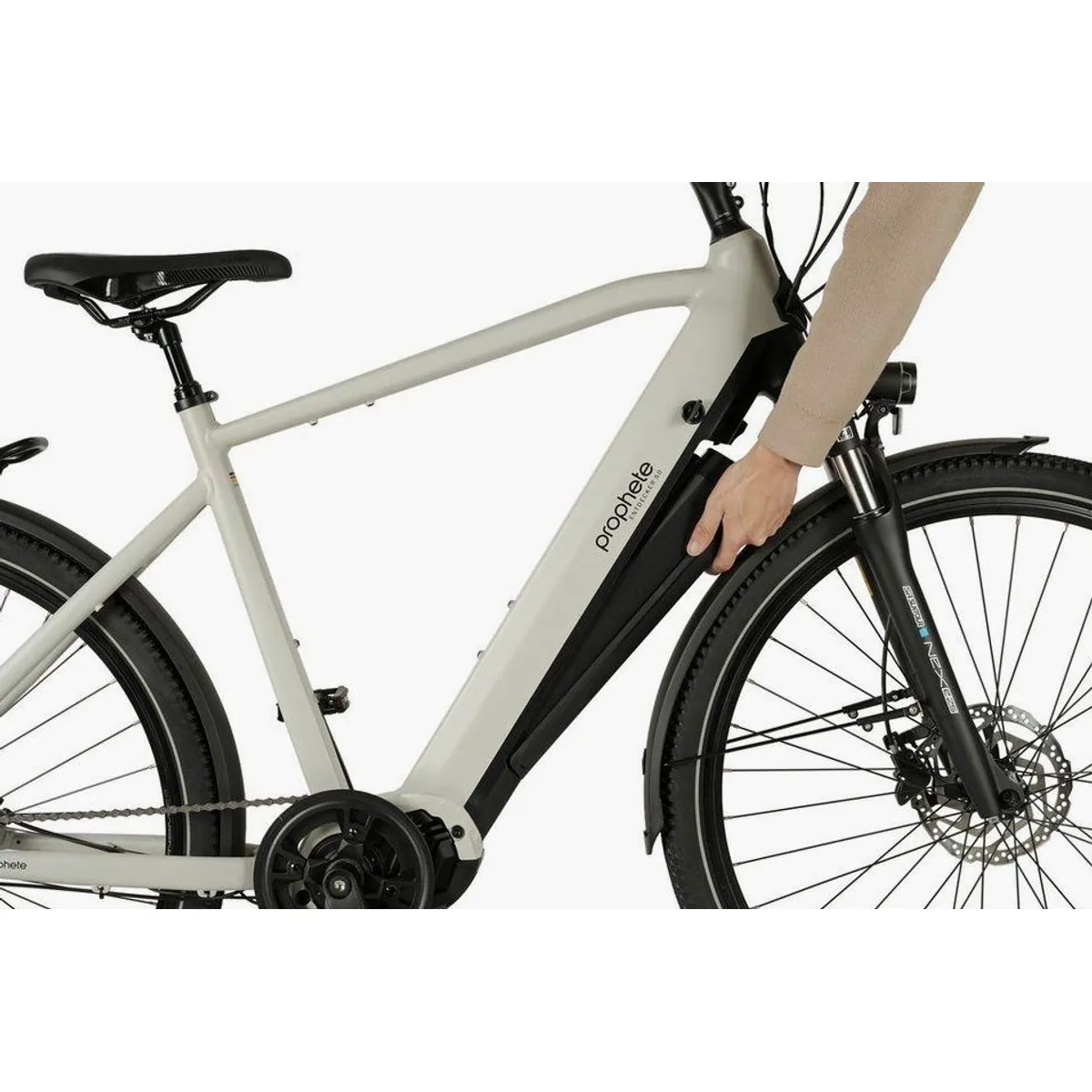 Prophete Entdecker 5.0 E-Bike, 250 W Mittelmotor, 10 Gang Shimano Deore, 800 Wh Akku 4