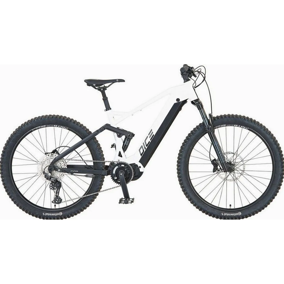 Prophete Dice 5.0 E-Bike MTB, 720 Wh Akku, 12-Gang Shimano Deore, Mittelmotor
