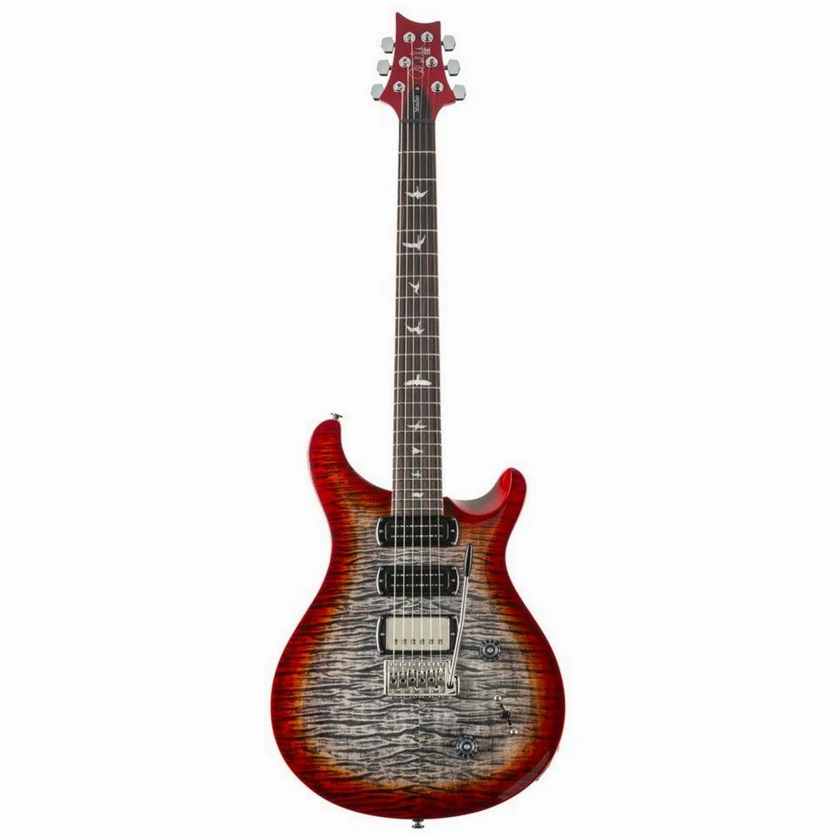 PRS SE Studio Charcoal Cherry Burst, vielseitige Klangerzeugung, edles Design, inklusive Gigbag 2