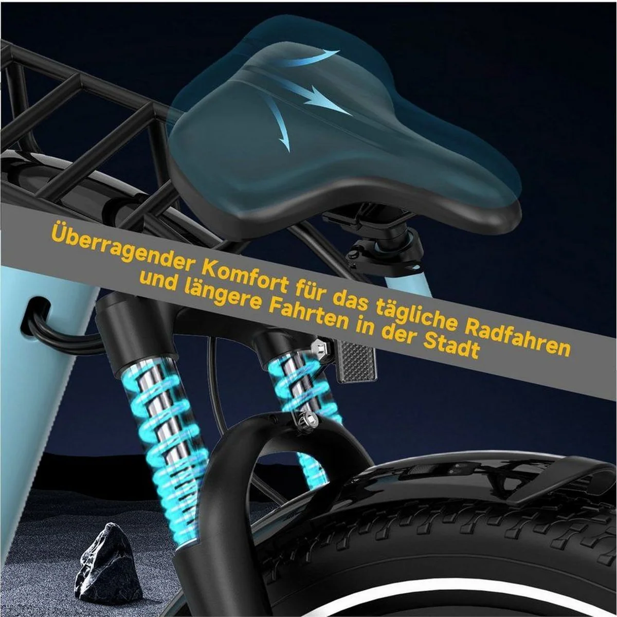 RCB E-Bike Pedelec G6, 27,5 Zoll, 80-120 km Reichweite, 350 W Motor 4