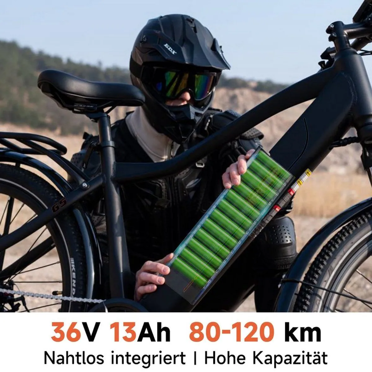 RCB E-Bike Pedelec G5, kraftvoller Motor, 7-Gang-Schaltung, integrierter Akku 2