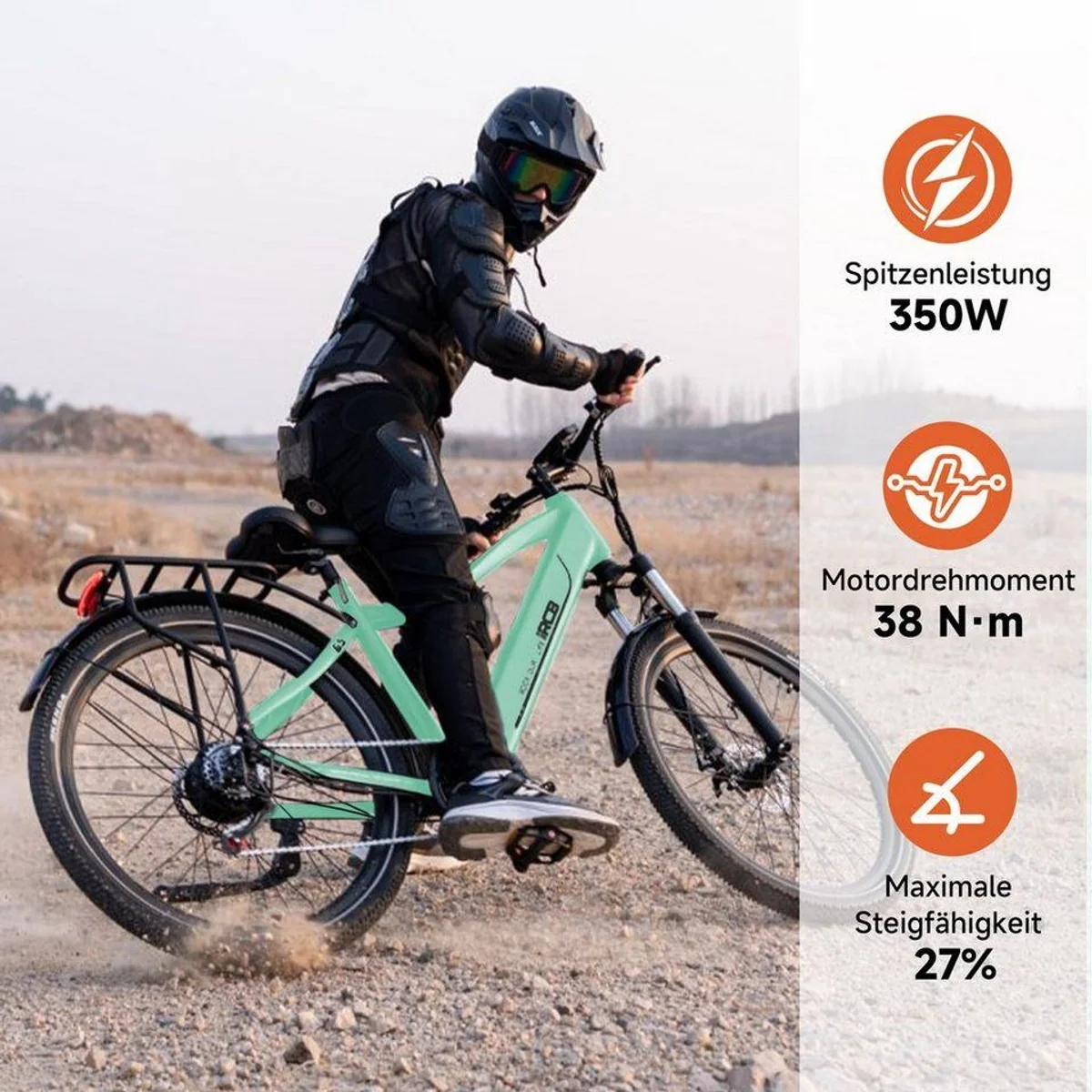 RCB E-Bike Pedelec G5, kraftvoller Motor, 7-Gang-Schaltung, APP & NFC 3
