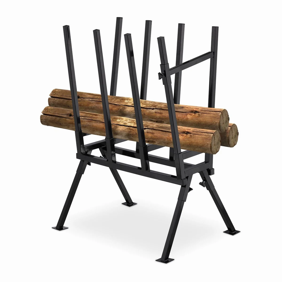 relaxdays Sägebock, 400 kg max. Belastbarkeit, für Holz bis 37 cm Durchmesser