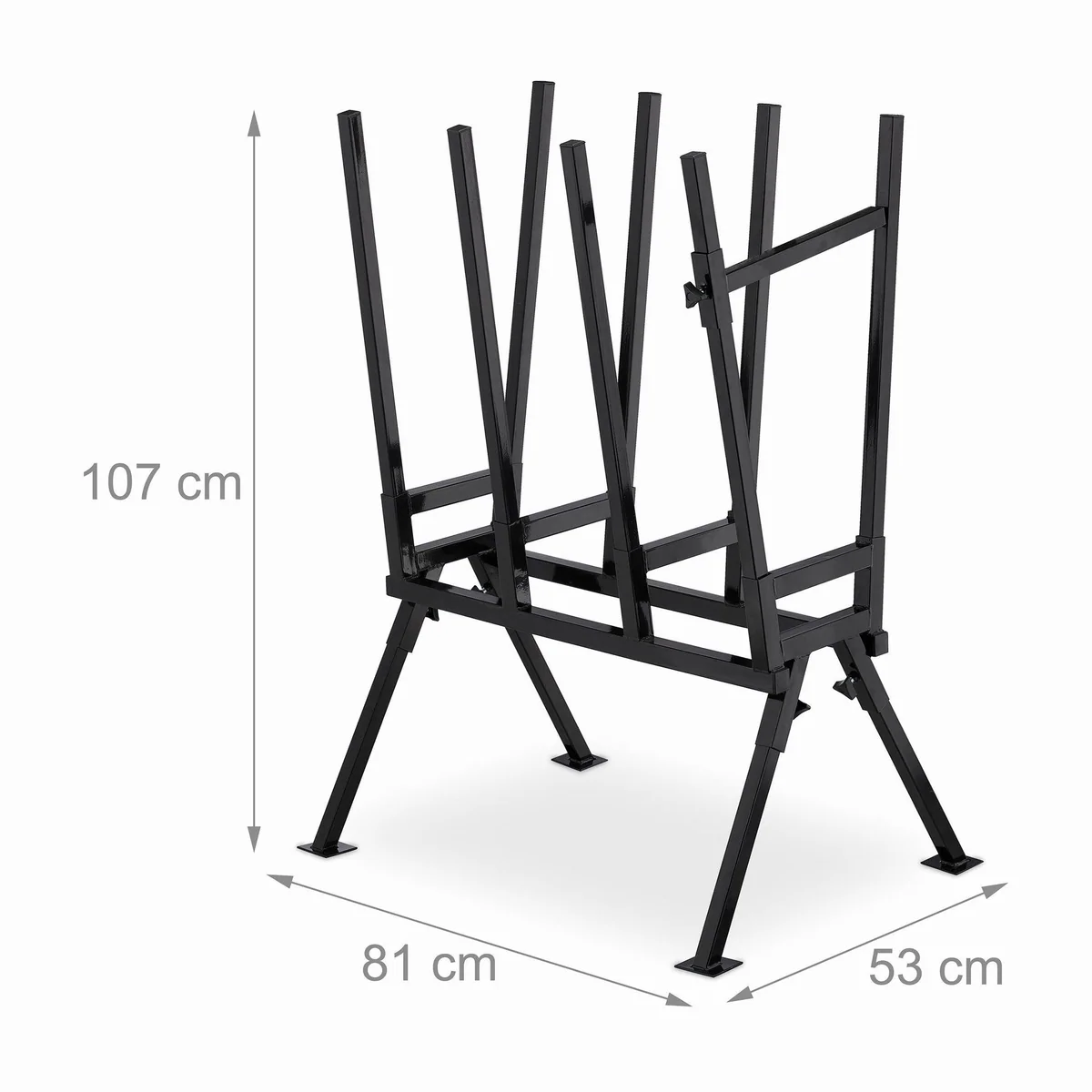 relaxdays Sägebock, 400 kg max. Belastbarkeit, für Holz bis 37 cm Durchmesser 4