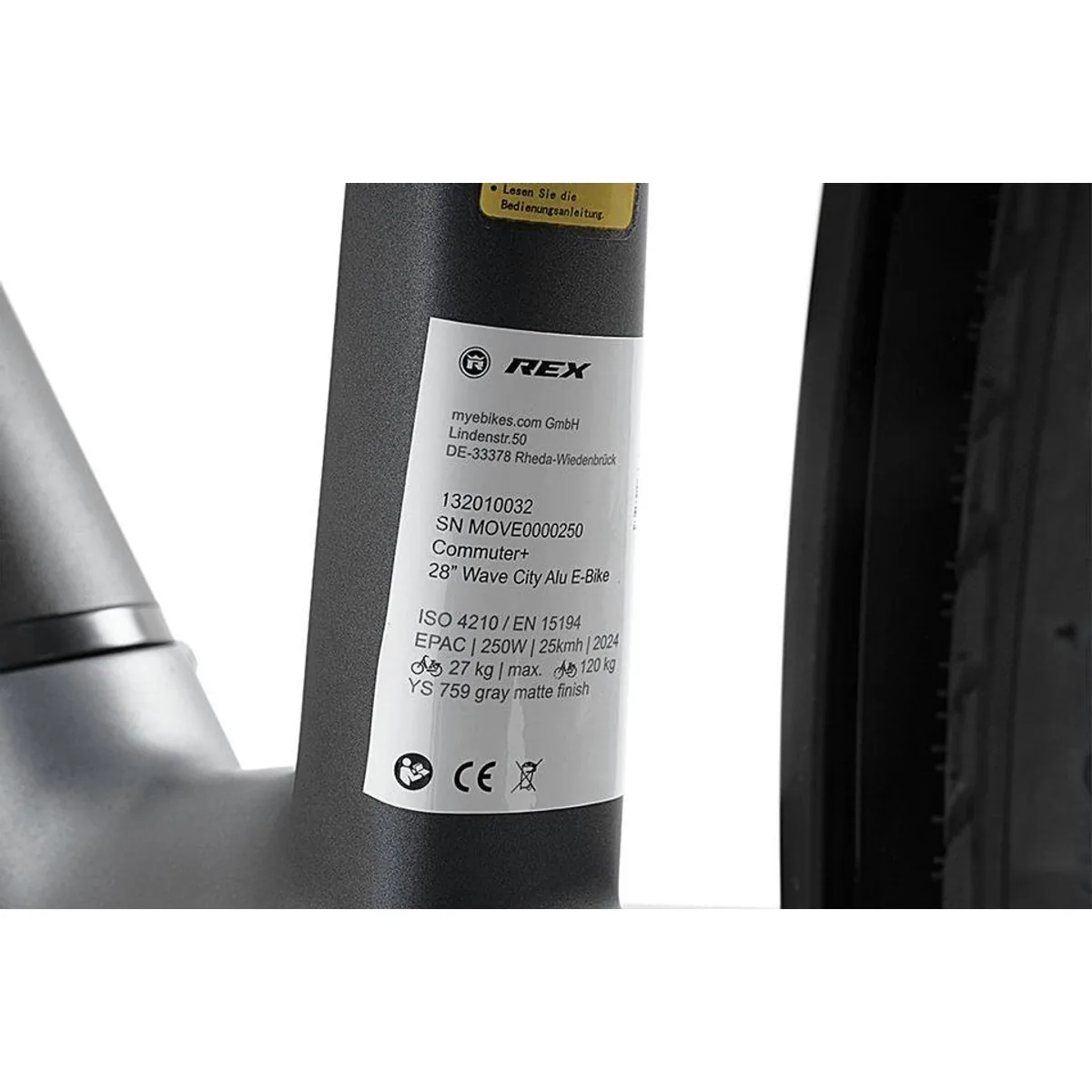 REX COMMUTER+ E-Bike, 250W Mittelmotor, 7-Gang Nabenschaltung, 468 Wh Akku 3