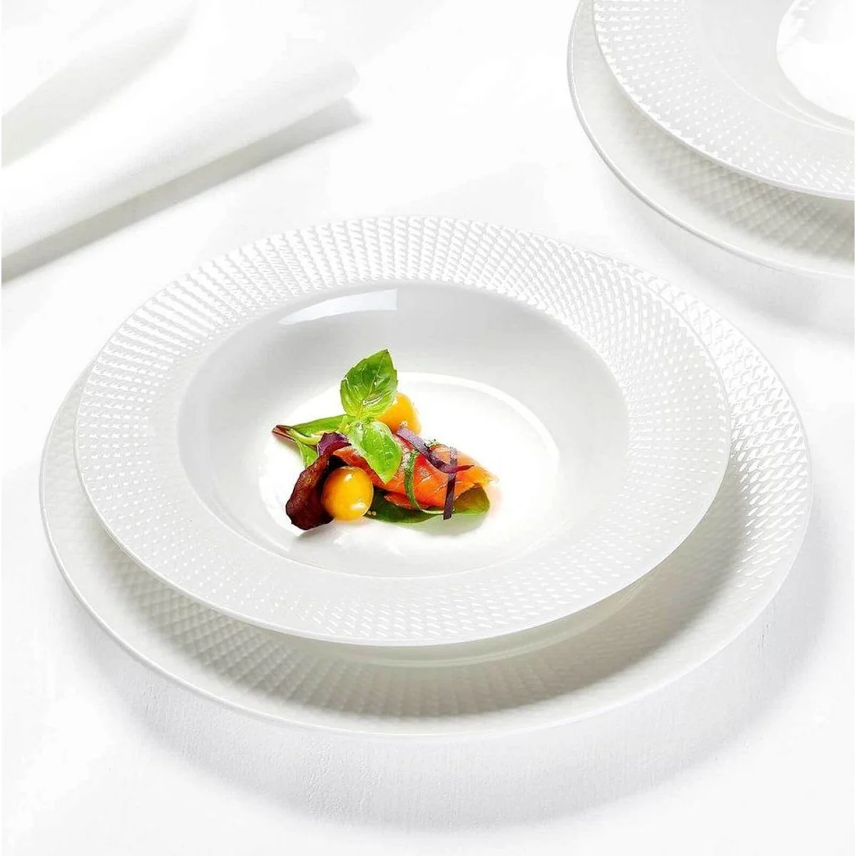 Ritzenhoff Saphir Pizza- und Pasta-Set, 12-teilig, stilvolles Porzellan-Design 3