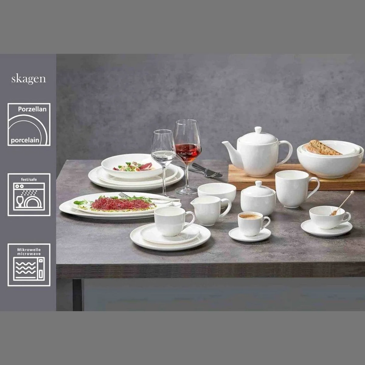 Ritzenhoff Skagen Frühstücksset 24-tlg., für 6 Personen, spülmaschinenfest 2