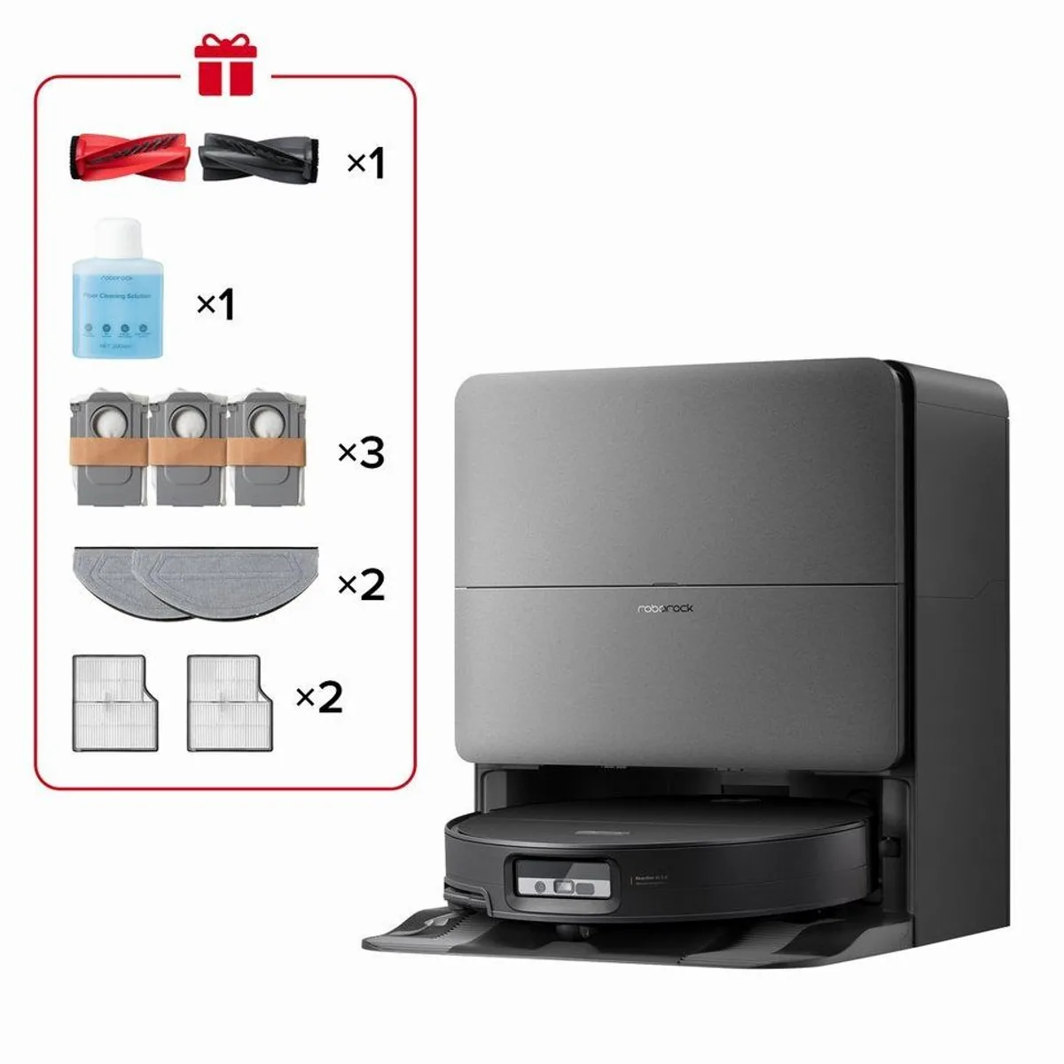 Roborock Saros 20 Sonic Complete, starke Saugleistung, intelligente Navigation, automatisierte Wartung