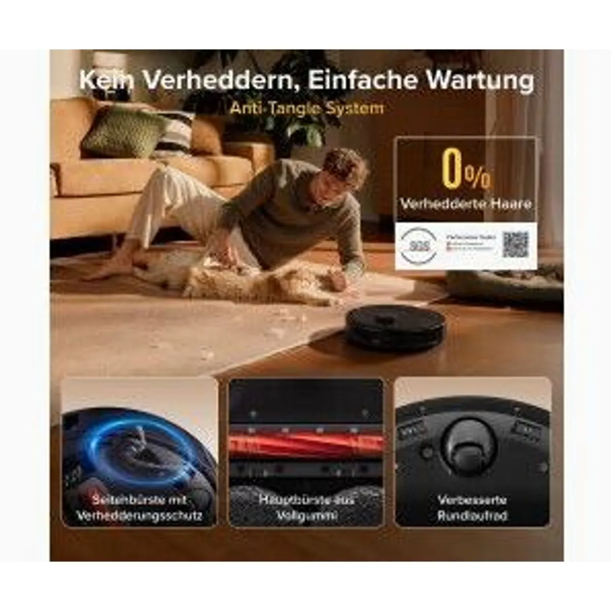 Roborock Qrevo S Pro, leistungsstarker Saugroboter mit intelligenter Navigation und hoher Saugleistung 4