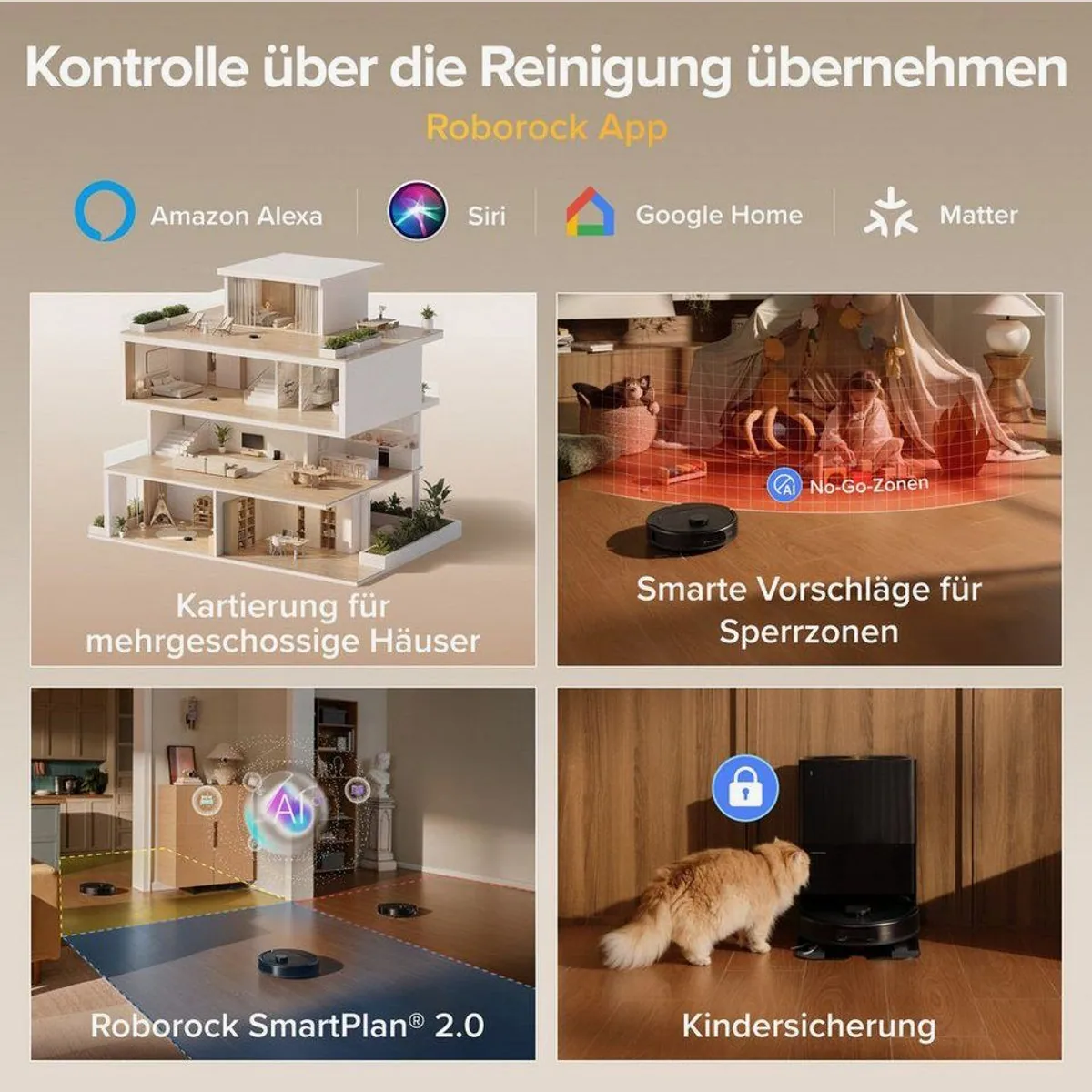 Roborock Qrevo S ProX Saugroboter, 18.500 Pa Saugleistung, All-in-One-Station 2