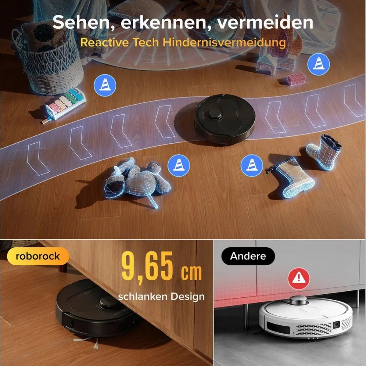 Roborock Qrevo S ProX Saugroboter, 18.500 Pa Saugleistung, All-in-One-Station 4