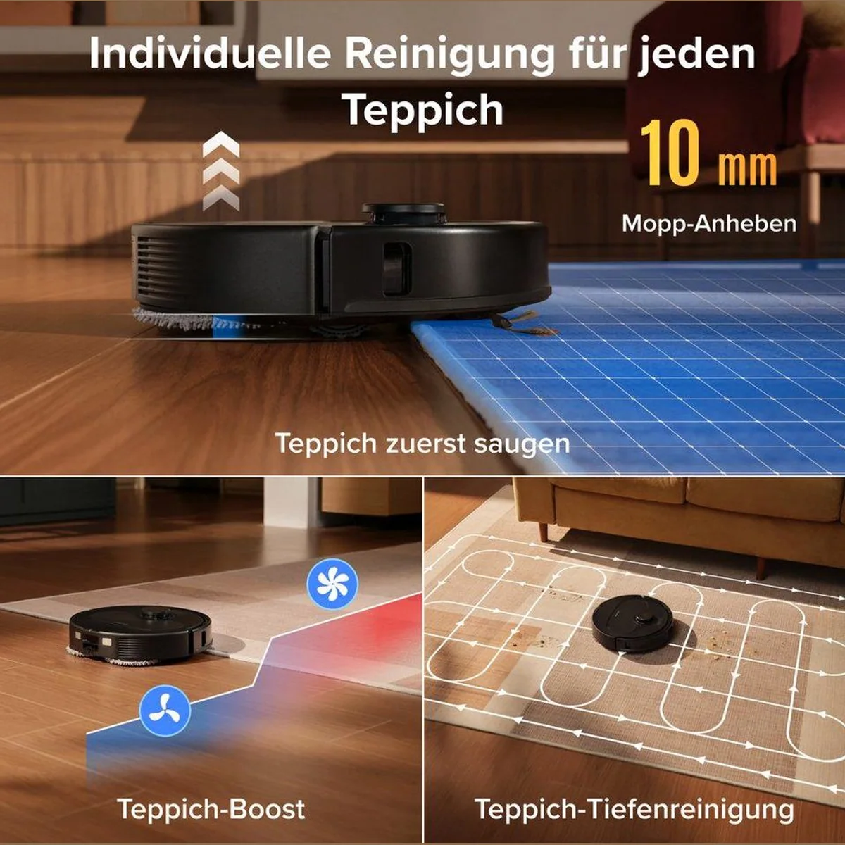 Roborock Qrevo S ProX Saugroboter, 18.500 Pa Saugleistung, All-in-One-Station 5