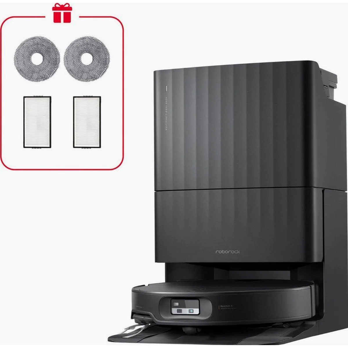 Roborock Qrevo Edge 2X, 25.000 Pa Saugkraft, Multifunktionsstation, präzise Navigation