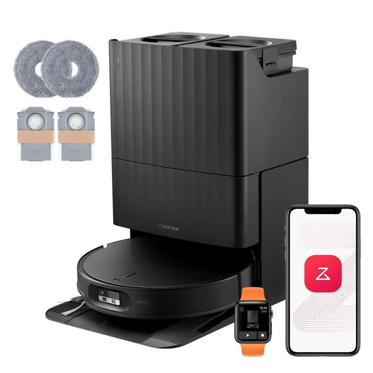 Roborock Qrevo Edge 2, 25.000 Pa Saugleistung, FlexiArm-Technologie, verbesserte Wischfunktion