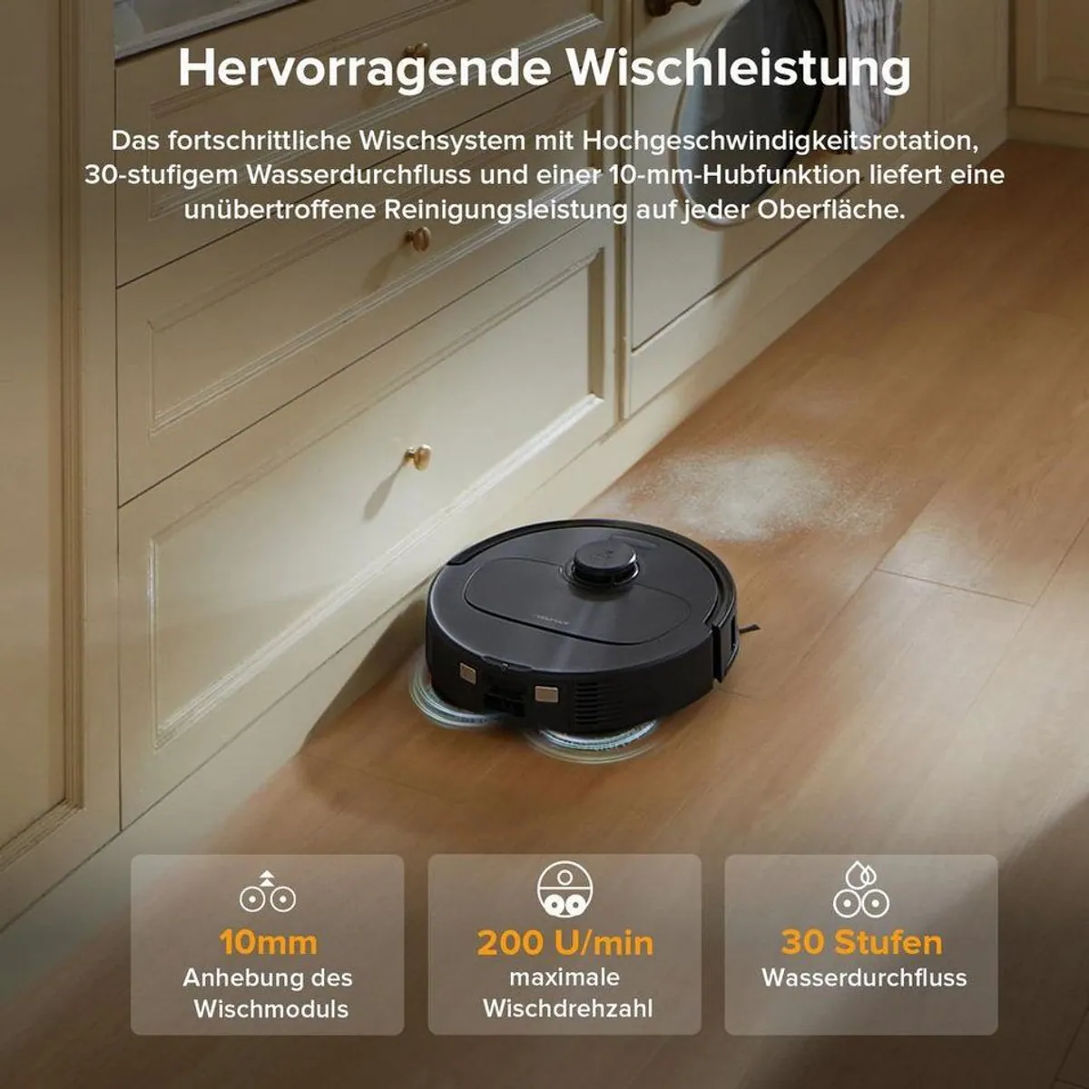 Roborock Saugroboter QV 35A, 8000 Pa Saugkraft, Wischfunktion, LiDAR-Navigation 3