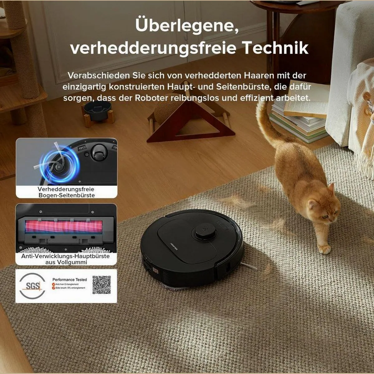 Roborock Saugroboter QV 35A, 8000 Pa Saugkraft, Wischfunktion, LiDAR-Navigation 5