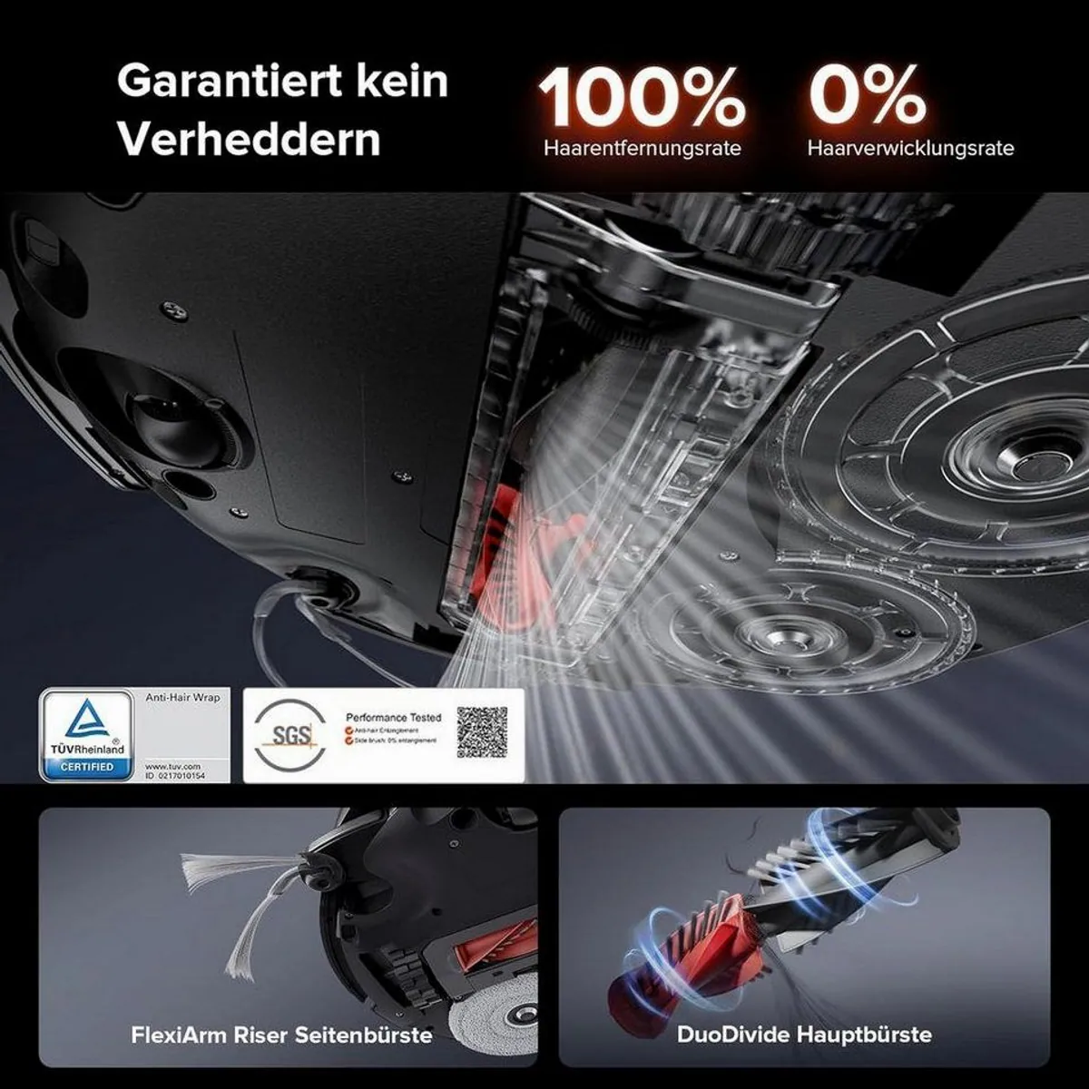 Roborock Saros 10R Saugroboter, 22000 Pa Saugleistung, ultra-slim Design, intelligente Navigation 5