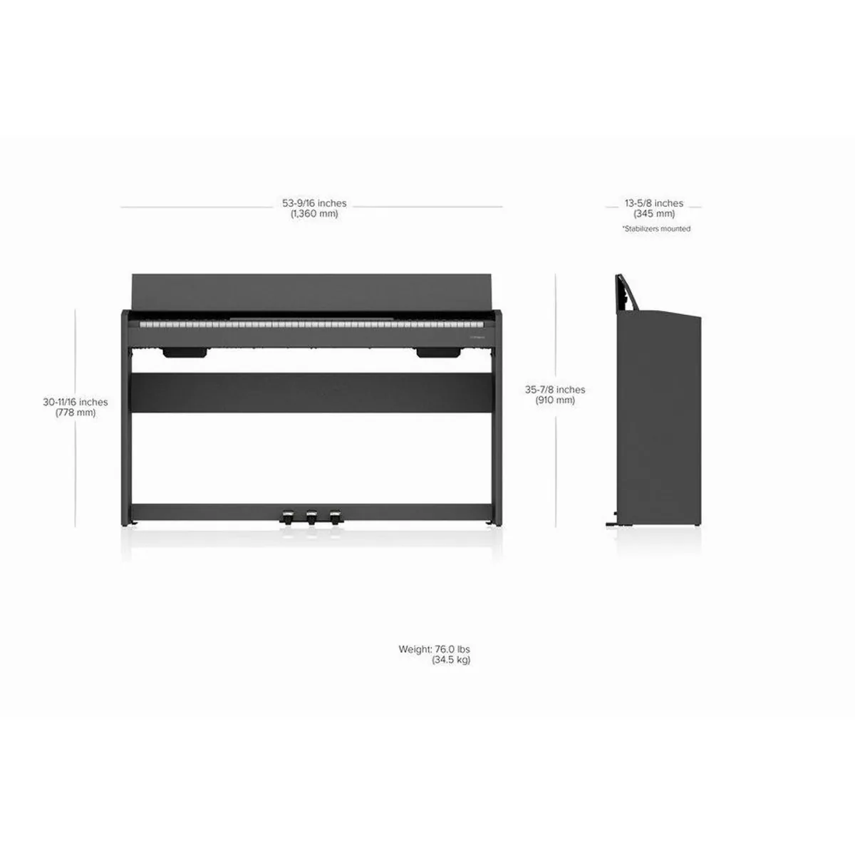 Roland F107 Digitalpiano, elegantes Design, Bluetooth-Anbindung, erstklassiger Sound 2