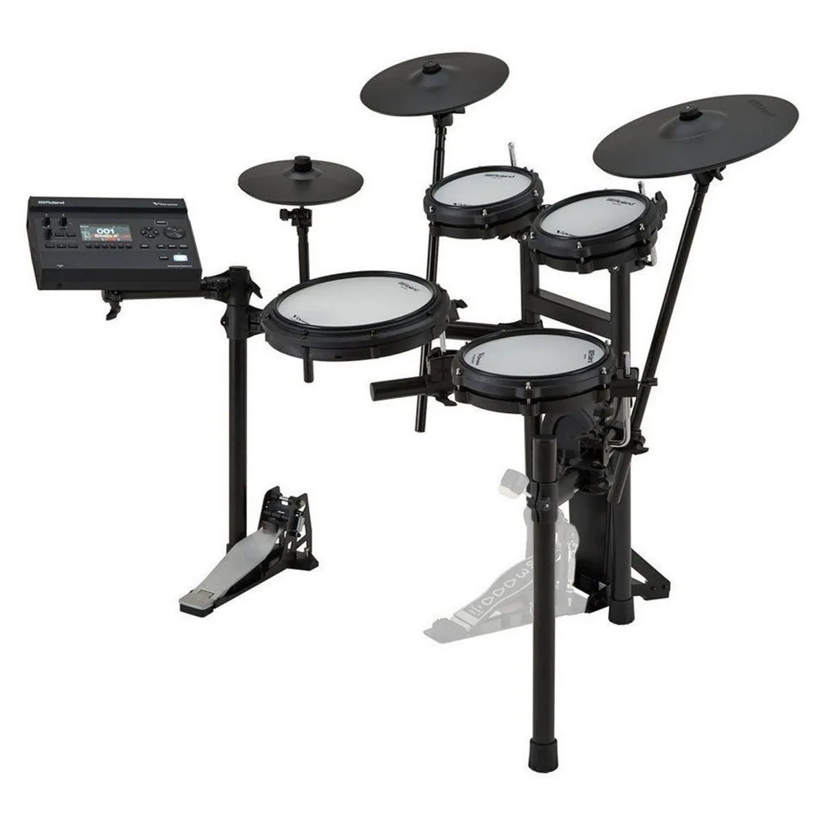 Roland E-Drum TD313, kompaktes Kit, vielseitige Soundbibliothek, modernes V31 Modul 3