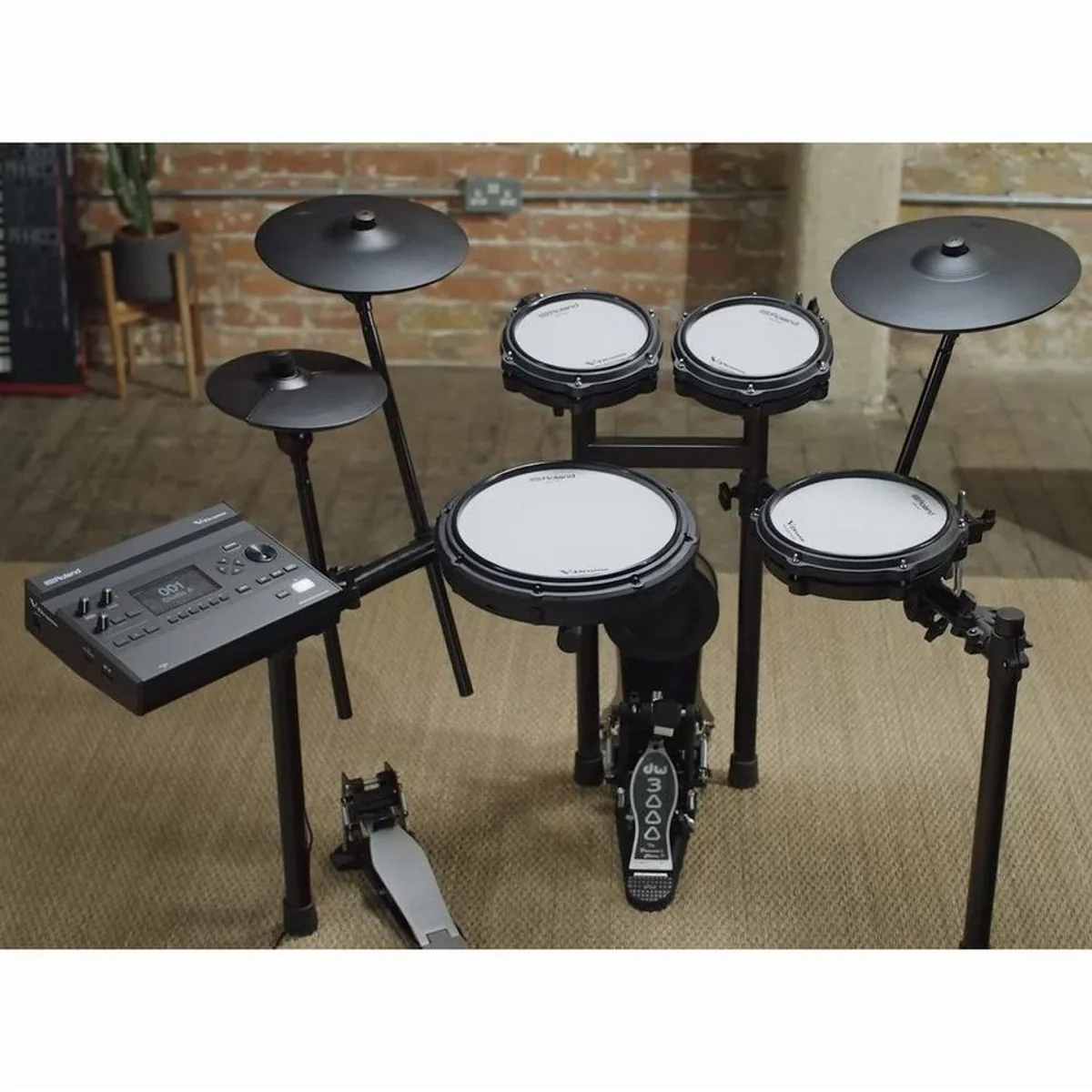 Roland E-Drum TD313, kompaktes Kit, vielseitige Soundbibliothek, modernes V31 Modul 5