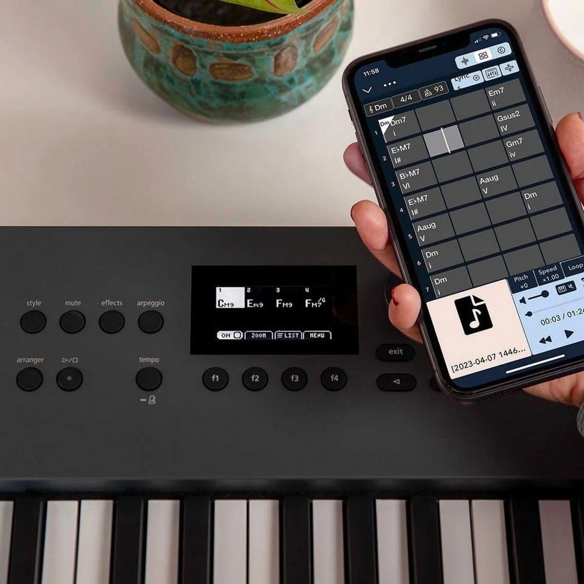 Roland GO:KEYS 5 Keyboard, 61 Tasten, Bluetooth Audio/MIDI, integrierte Lautsprecher 5
