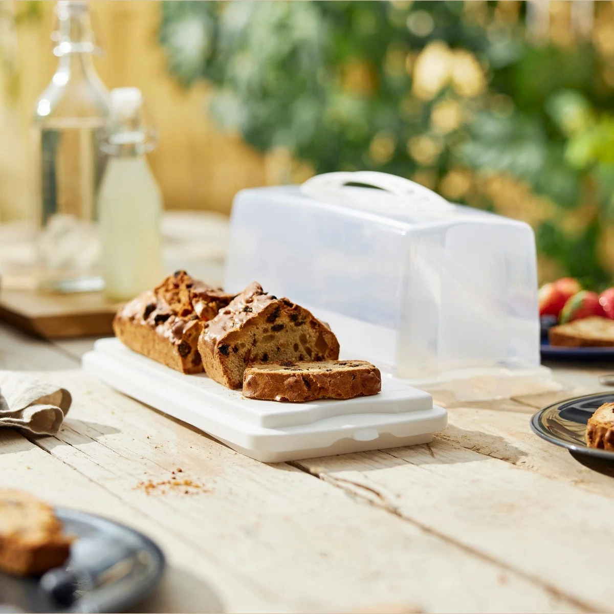 Rotho Kuchenbehälter FRESH, ideal für sicheren Transport, transparente Haube, ergonomischer Griff 3