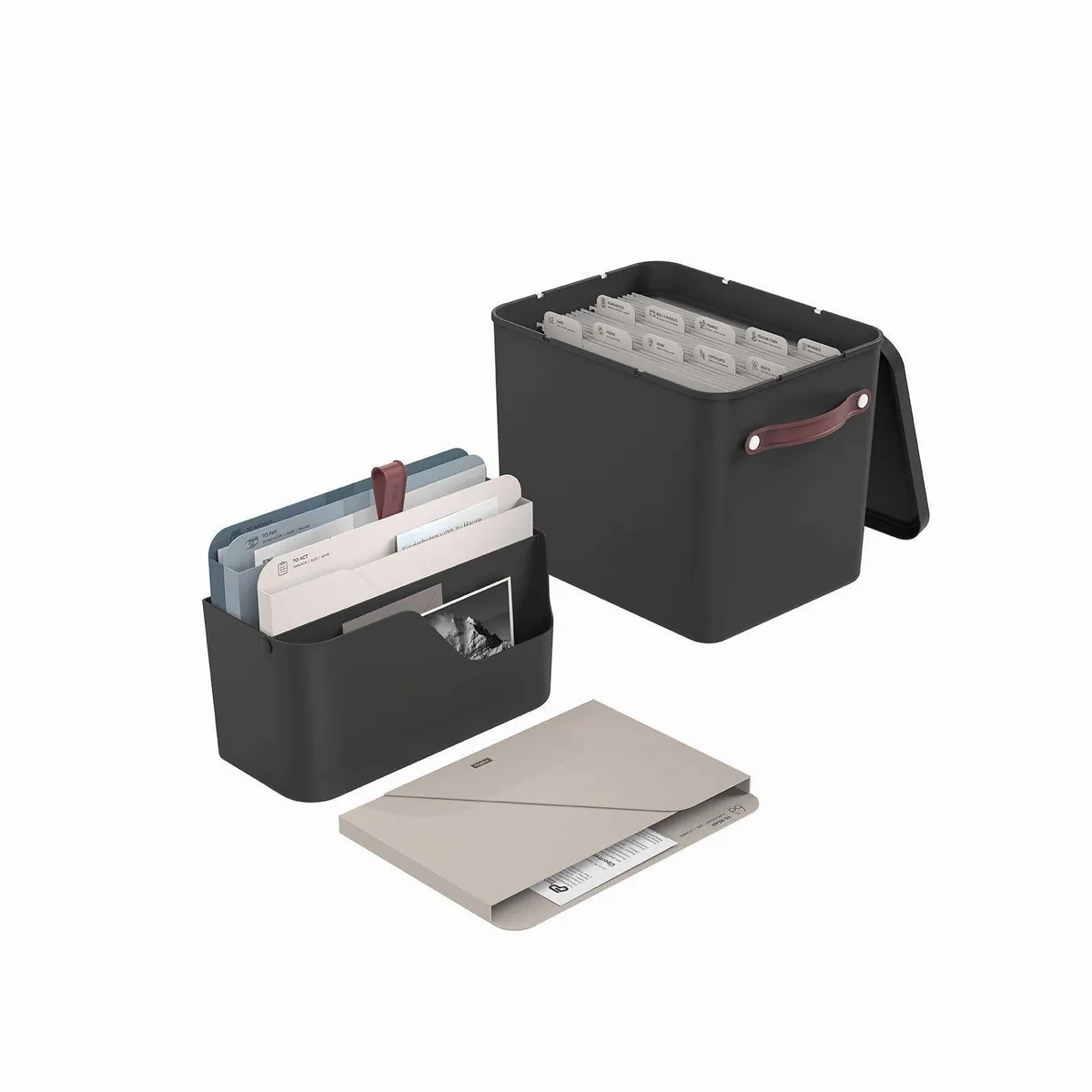 ROTHO MyPaper Plus Dokumenten Organizer, einfache Organisation, flexible Mappen, Wandmontage
