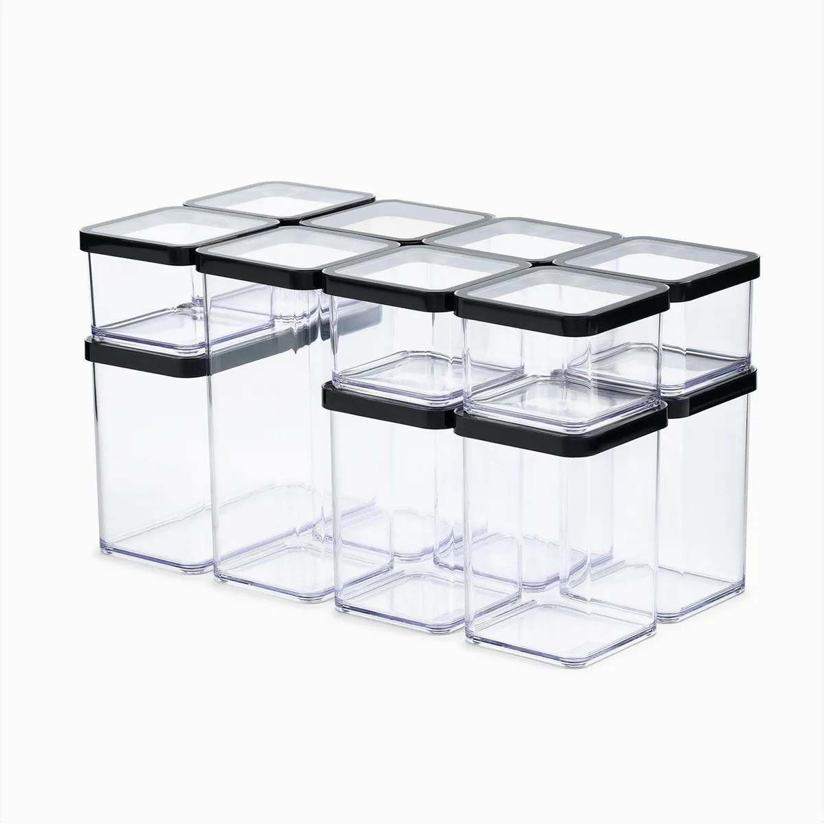 ROTRO Vorratsdosen-Set 12-teilig, luftdicht, stapelbar, platzsparend