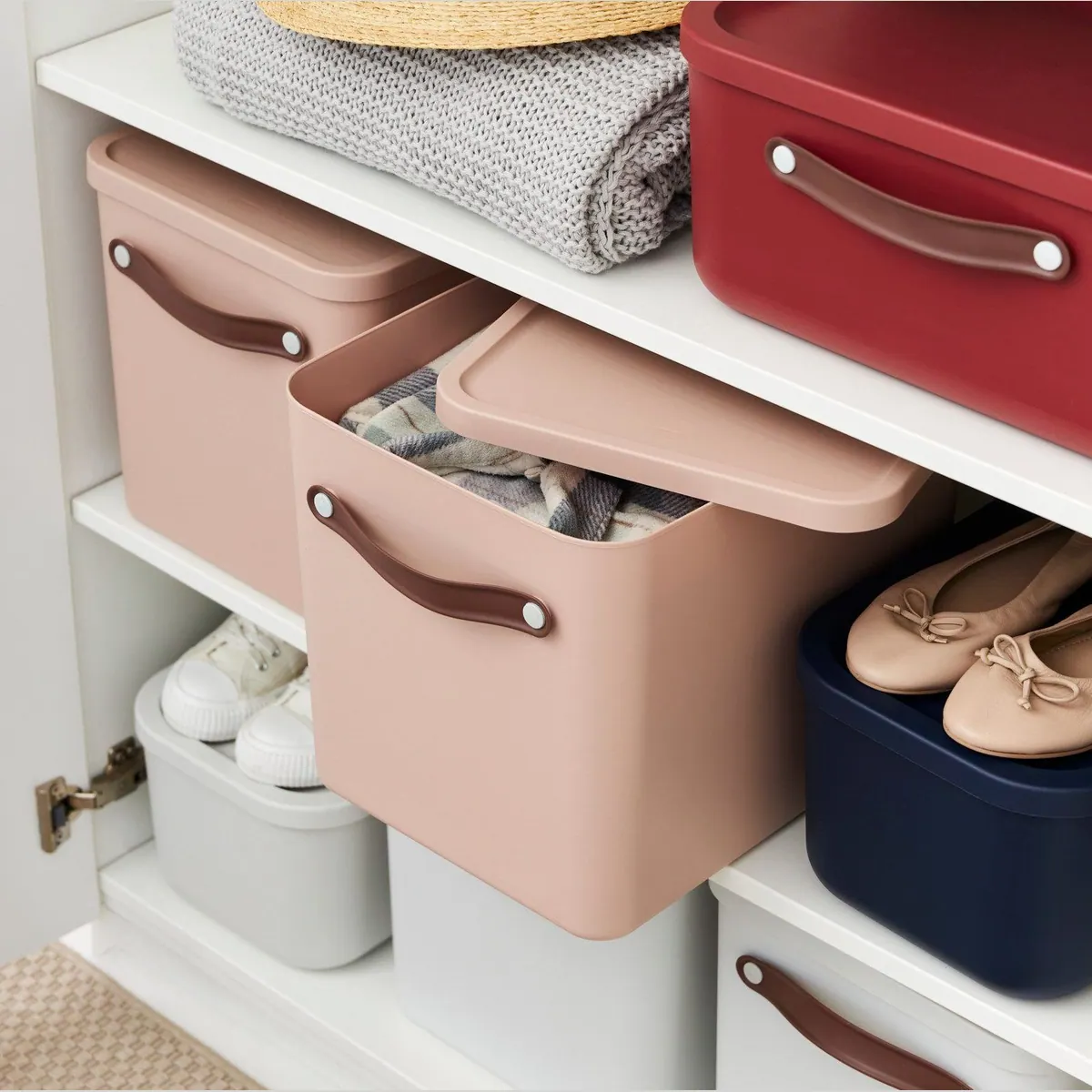 ROTHO MALOJA Aufbewahrungsbox, 27 l, ergonomische Griffe, 98% recycelter Kunststoff 5