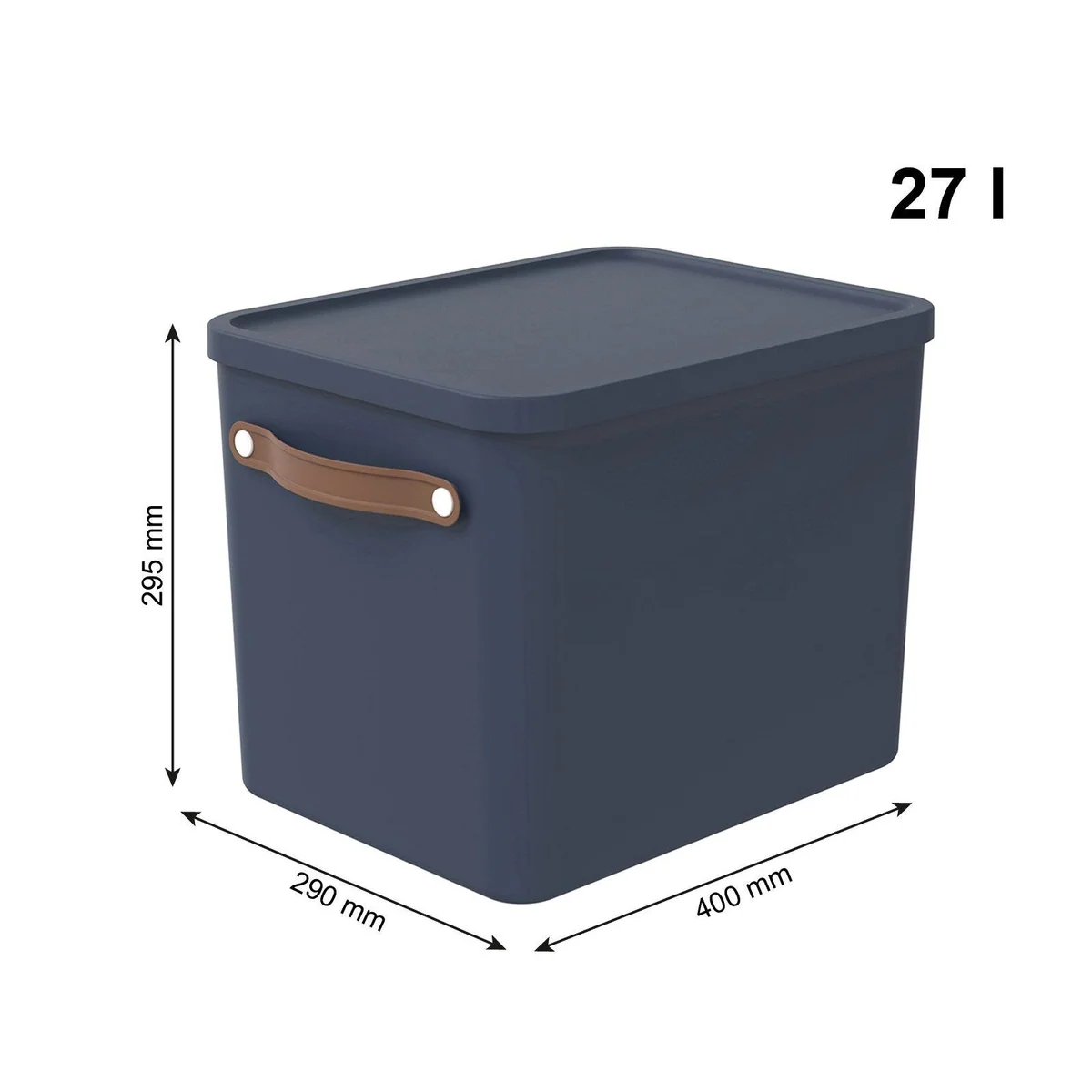 ROTHO MALOJA Aufbewahrungsbox, stapelbar, 27 l, ergonomische Griffe 4