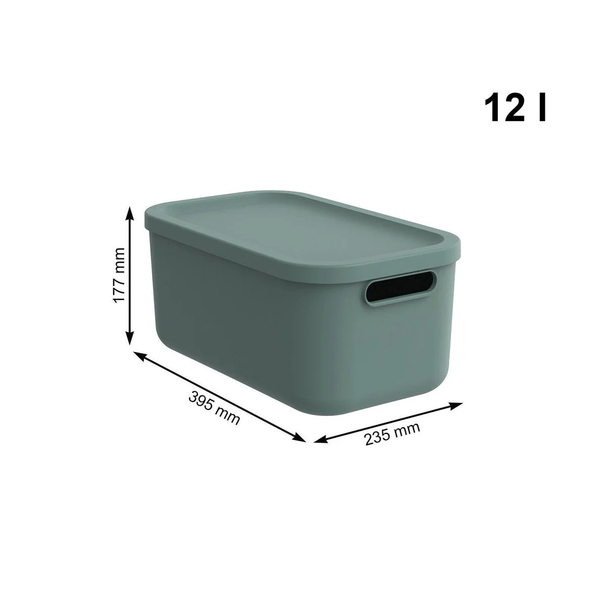 ROTHO ALBULA LIGHT Stapelbox, modular & stapelbar, ergonomische Griffe — 4er-Set 3