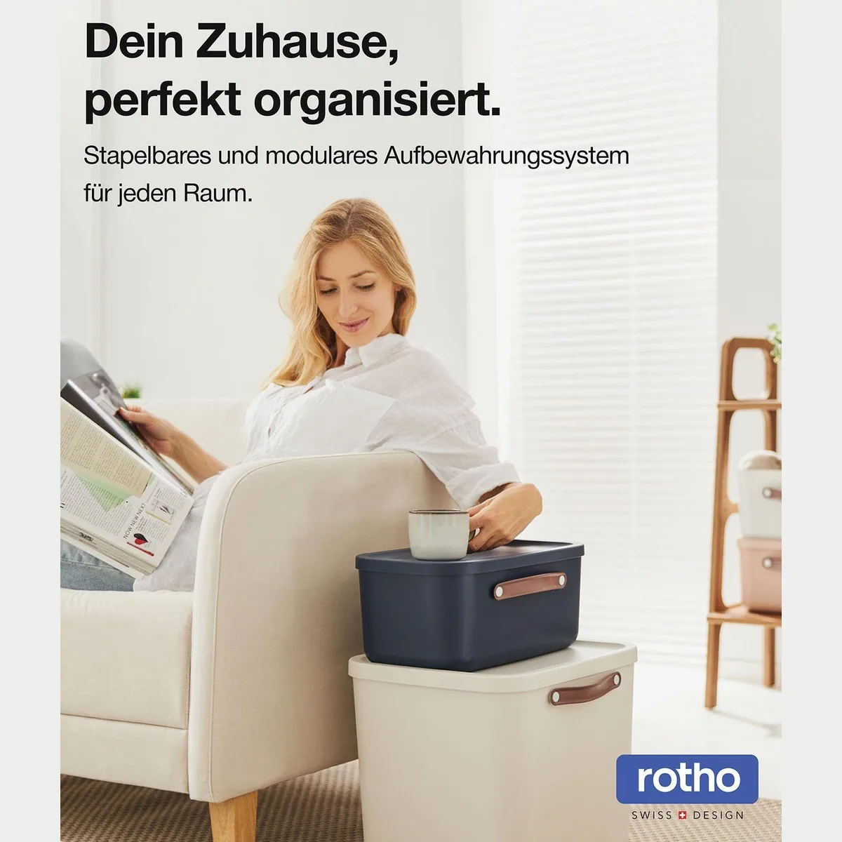 ROTHO Maloja Stapelbox 20l, robust, ergonomisch, vielseitig — 3er-Set 3