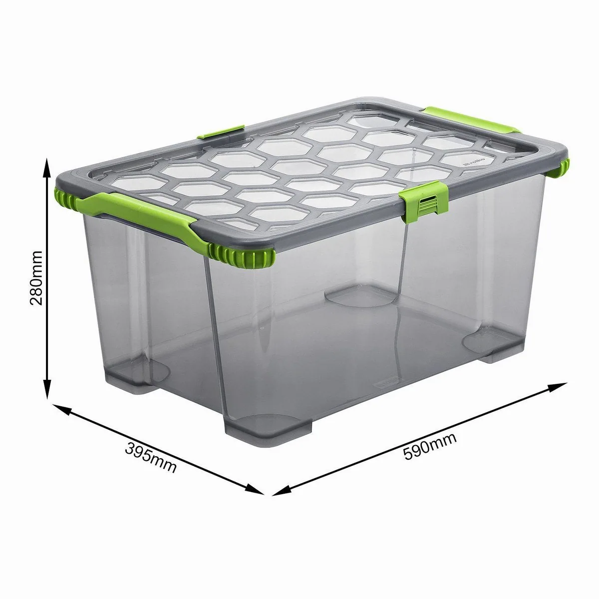 ROTHO Aufbewahrungsbox 3er Set, 44l, stabil und stapelbar 4