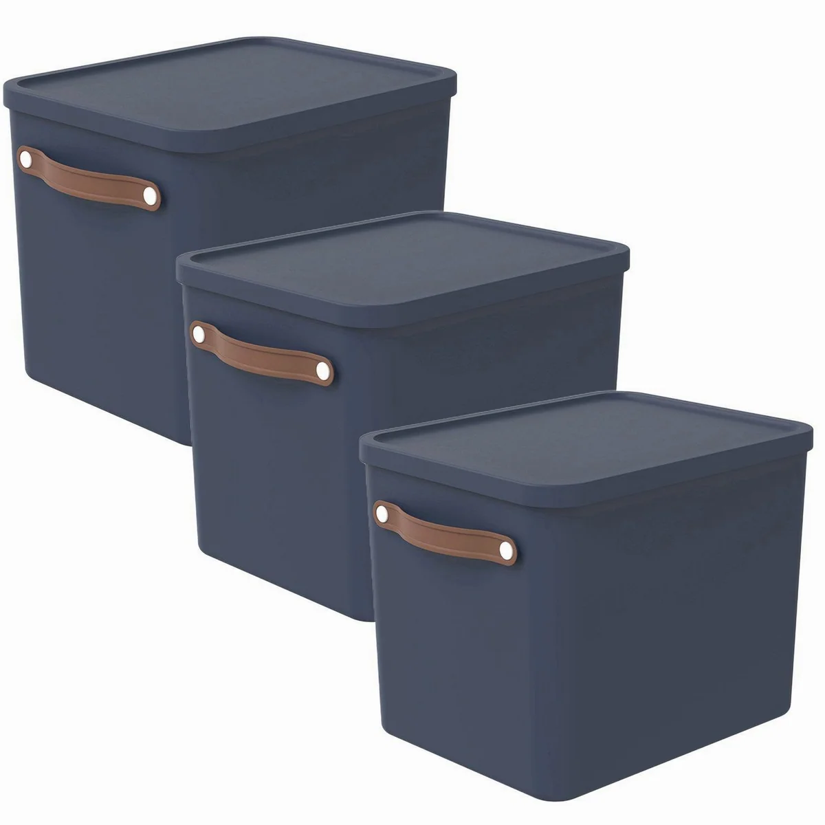 ROTHO MALOJA Aufbewahrungsbox, 27 l, ergonomische Griffe, 98% recycelter Kunststoff