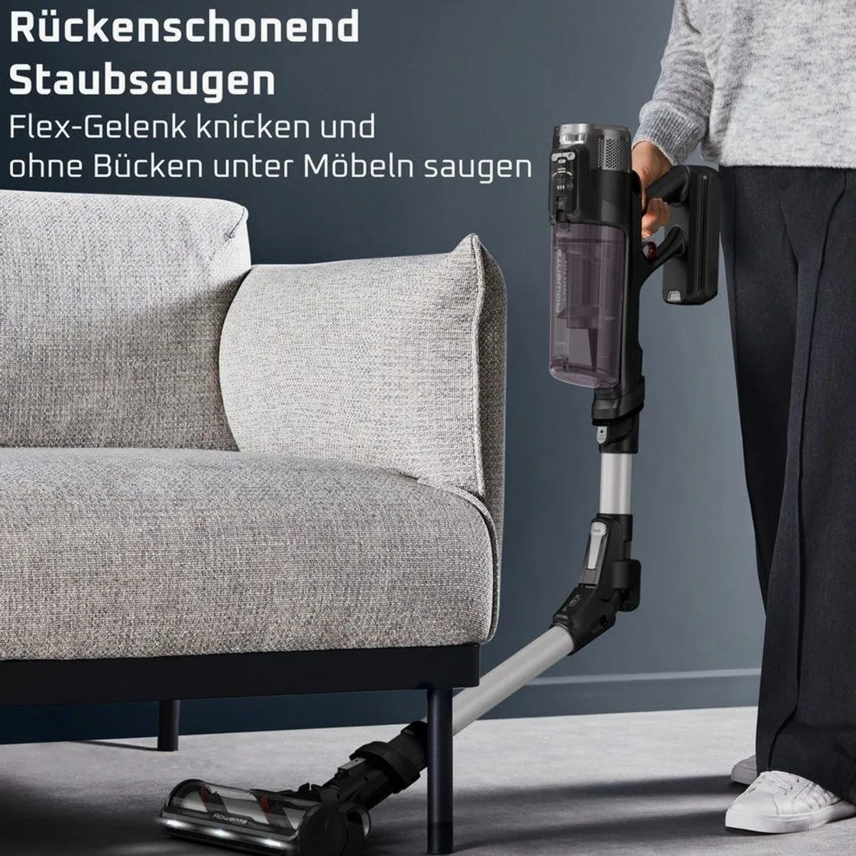 Rowenta X-Force Flex 13.60, hohe Saugleistung, ultraleicht, Flex-Gelenk 5