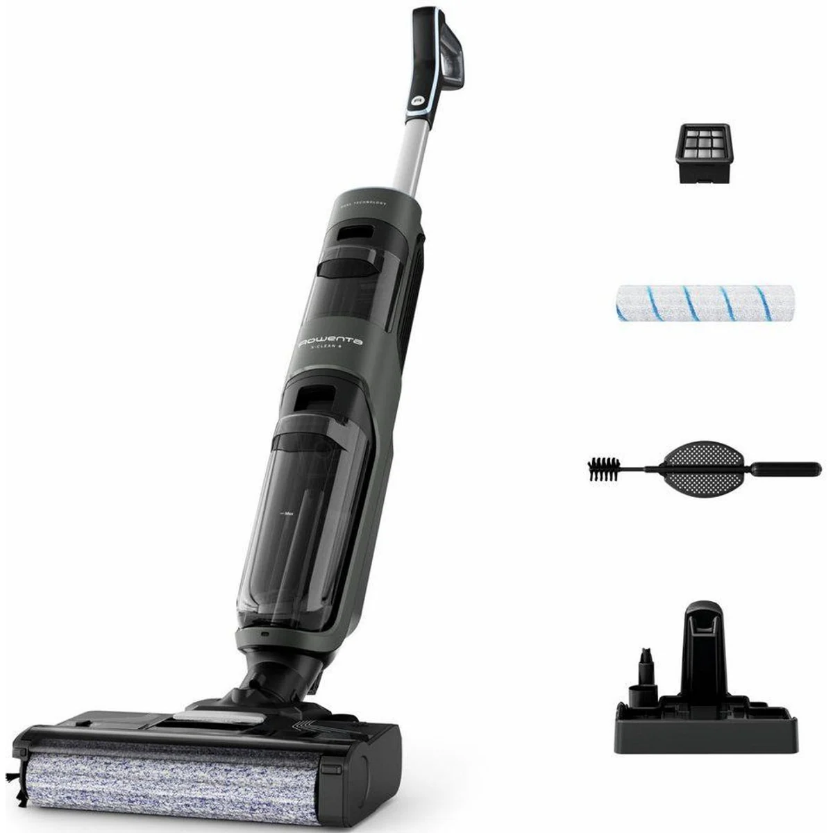 Rowenta X-Clean 4 Nass-Trocken-Sauger, kabellos, 2-in-1 Funktion — 200 W, Selbstreinigungsfunktion, Schmutzerkennung