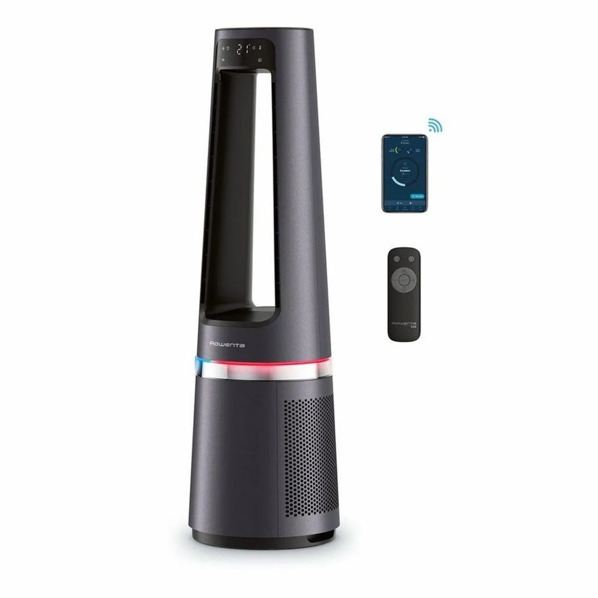 Rowenta Eclipse 3-in-1 Connect QU5072, Heizlüfter, Ventilator, Luftreiniger