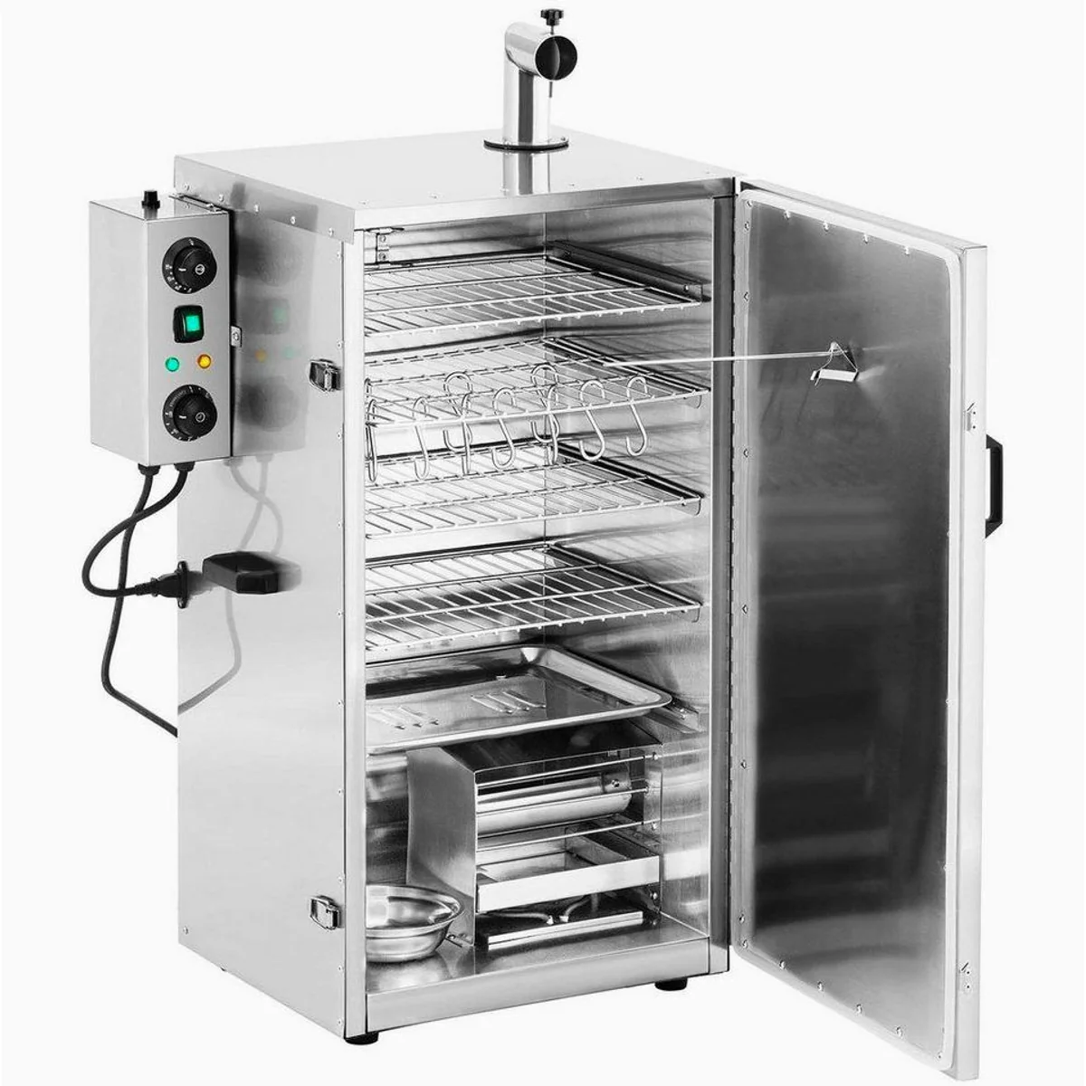 Royal Catering Räucherofen 105 L, vielseitig einsetzbar, Timerfunktion, Edelstahl 2