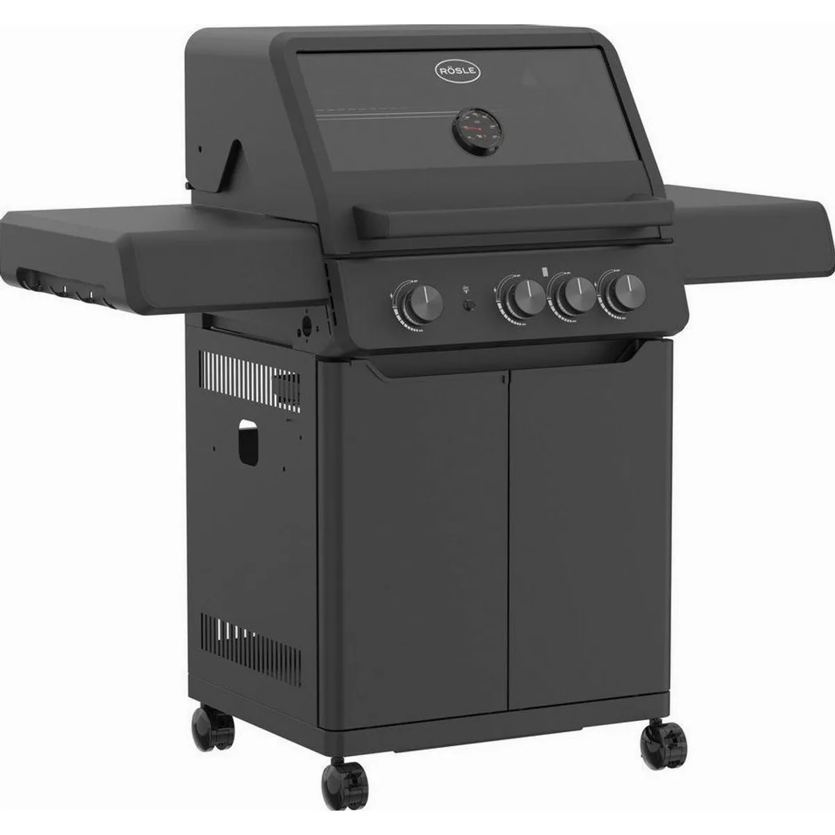 RÖSLE Gasgrill ALLFLAME Peer 3, drei Edelstahlbrenner, CRISPZONE